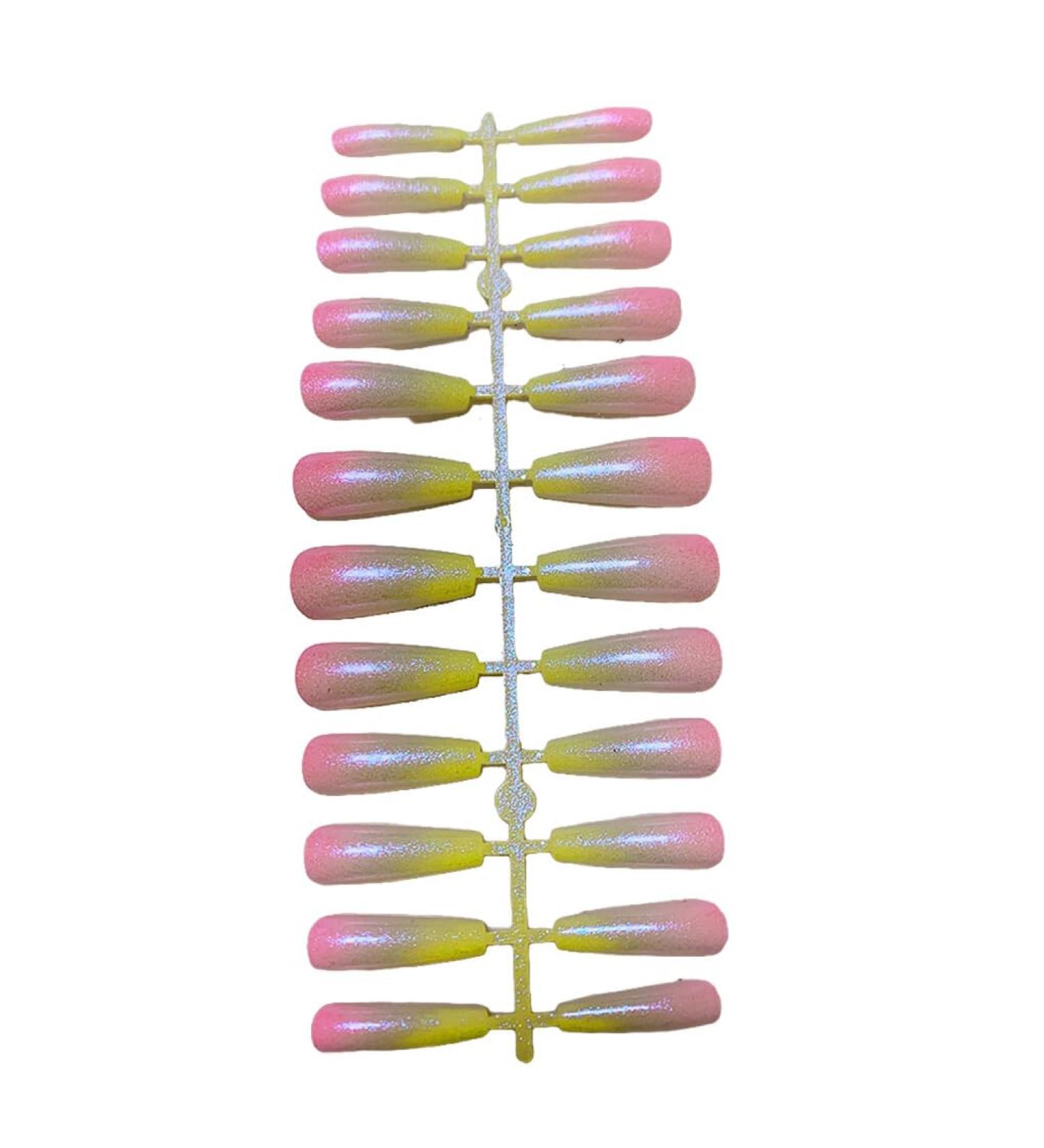 dijiusidy 24 Pieces Nails Full Cover Elegant Gradient Style Artificial Nail Tips Manicure Decoration Fingernail Accessory ch01 - Buy Online on GoSupps.com