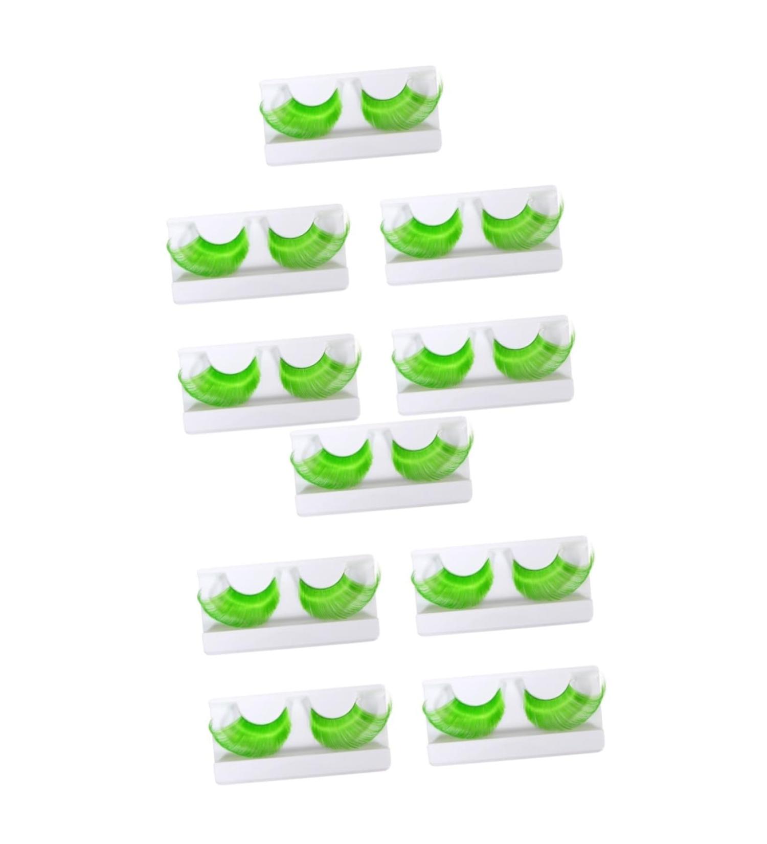 Beaupretty 10 Pairs Halloween Extra Long False Eyelashes Halloween Eyelashes Exaggerated Fake Eyelashes Green Mascara Black Fancy Dress Halloween Costume Lashes Colored Lashes Bulk Slim - Buy Online on GoSupps.com