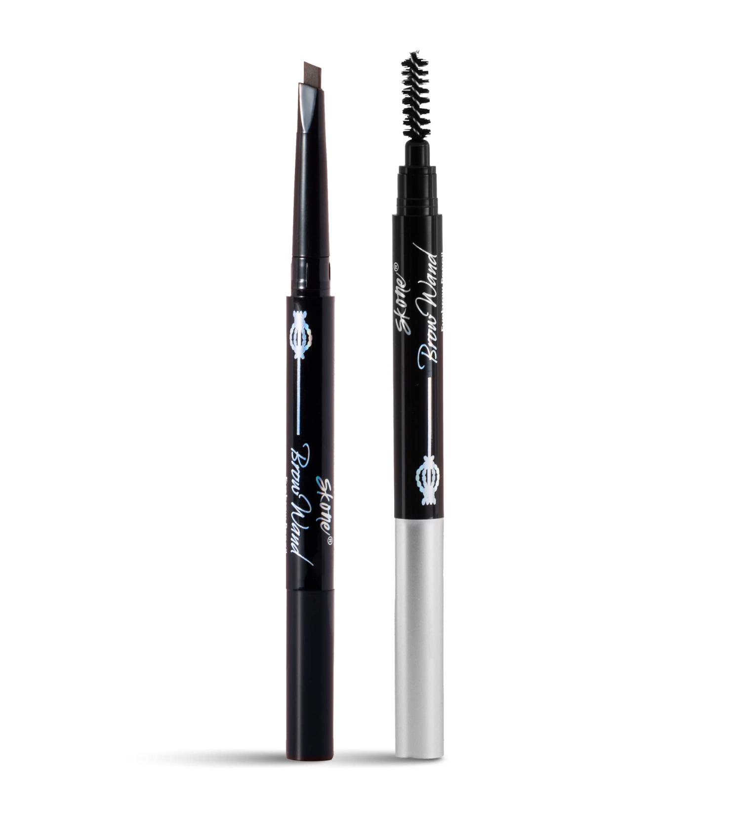 Skone Cosmetics Brow Wand Eyebrow Pencil - Chocolate 0.1 oz | Retractable & Waterproof Brow Liner for Sleek Brunette Eyebrows - Buy Online on GoSupps.com