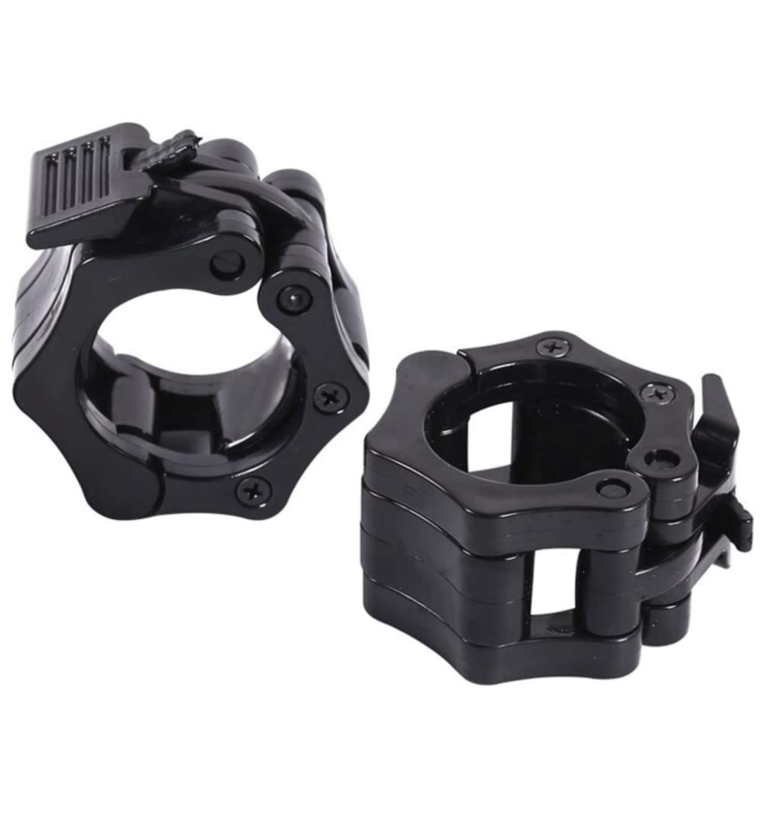 Tioamy Dumbbell Closures & Barbell Collars - Olympic Weightlifting Clamps (50mm) - Gym Equipment - 1 Pair Black - Buy Online on GoSupps.com