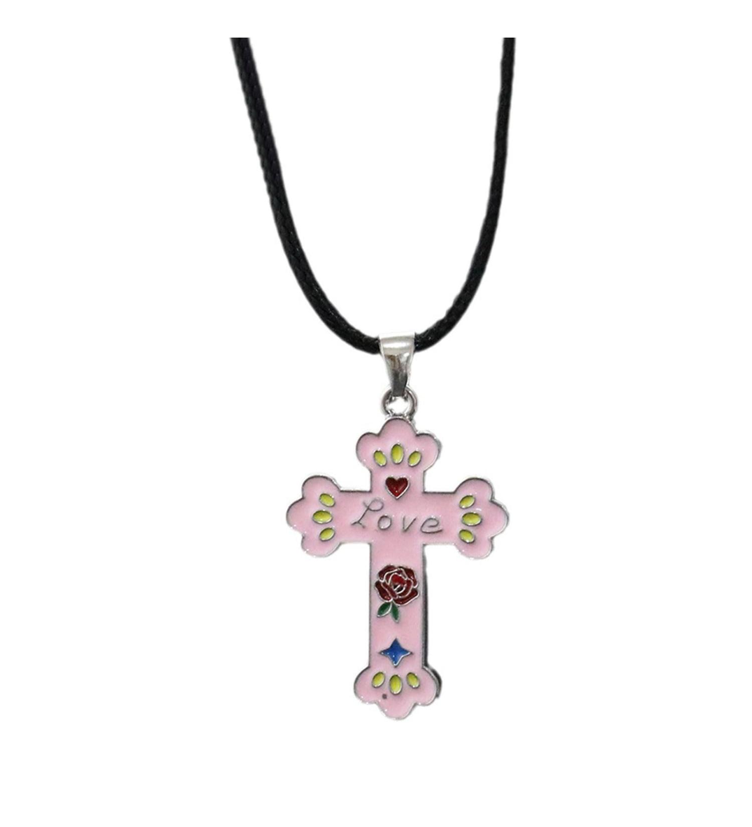 Oralgo's Trendy Liquid Heart Necklace for Women | Metal Cross & Devil's Eye Chain Aesthetic Jewelry - Buy Online on GoSupps.com