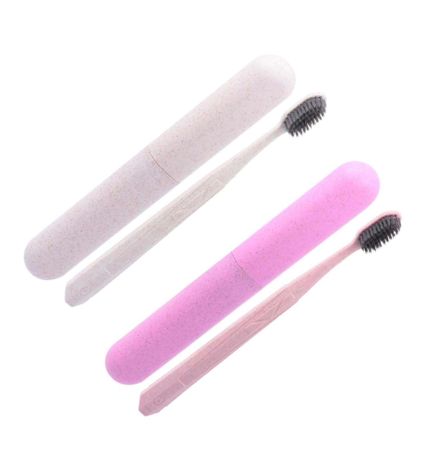 Frcolor 2-Part Toothbrush Set for Gum Care | Ultra Long Grip Tooth Cleaning Tool | 1-Pack Sorted Colors Ideal for International Shipping - Buy Online on GoSupps.com