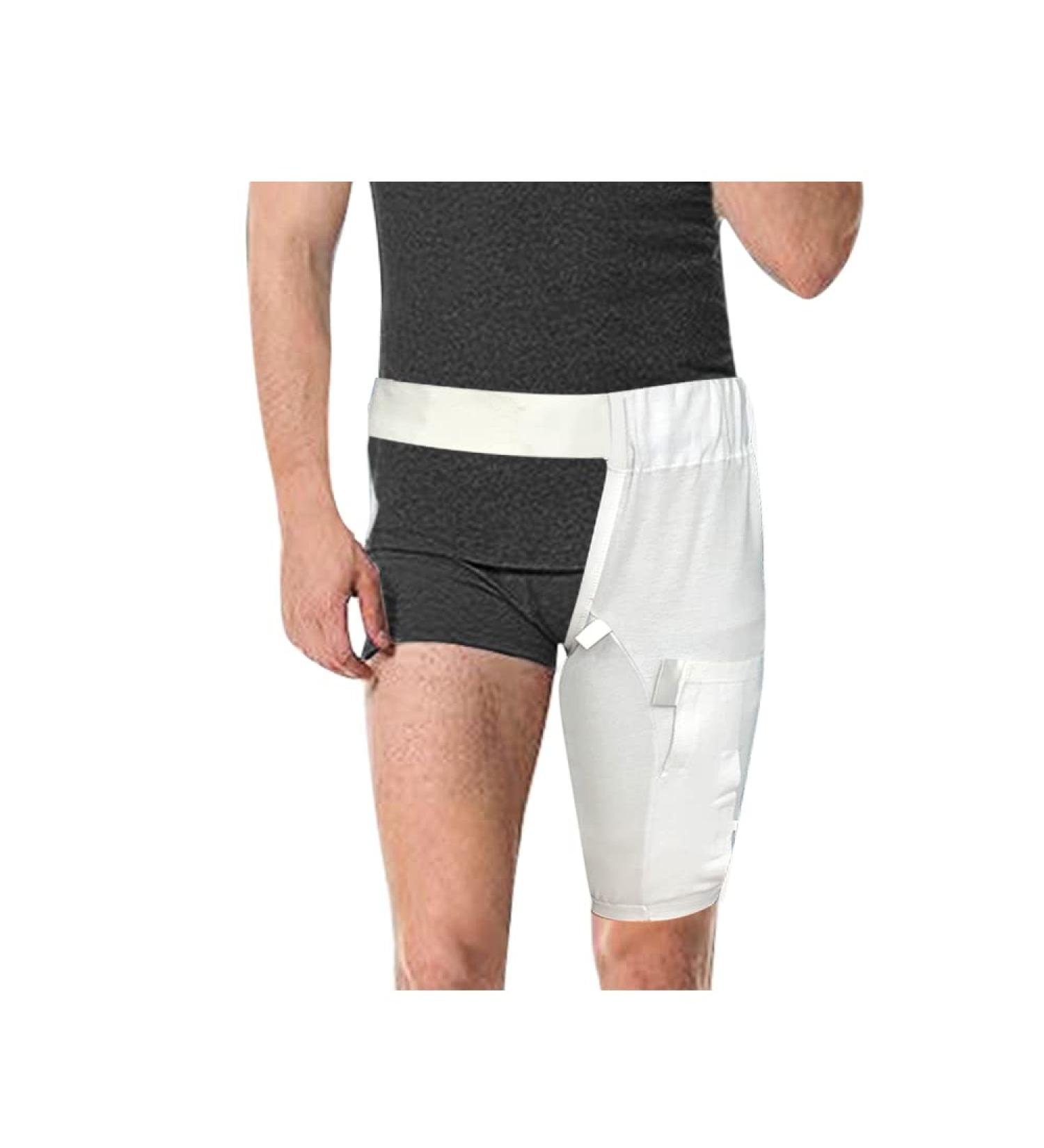 Catheter Leg Bag Holder - Foley Catheter Stabilization Device & Nephrostomy Bag Strap (XL) - White | Secure Urine Drainage Solutions - Buy Online on GoSupps.com
