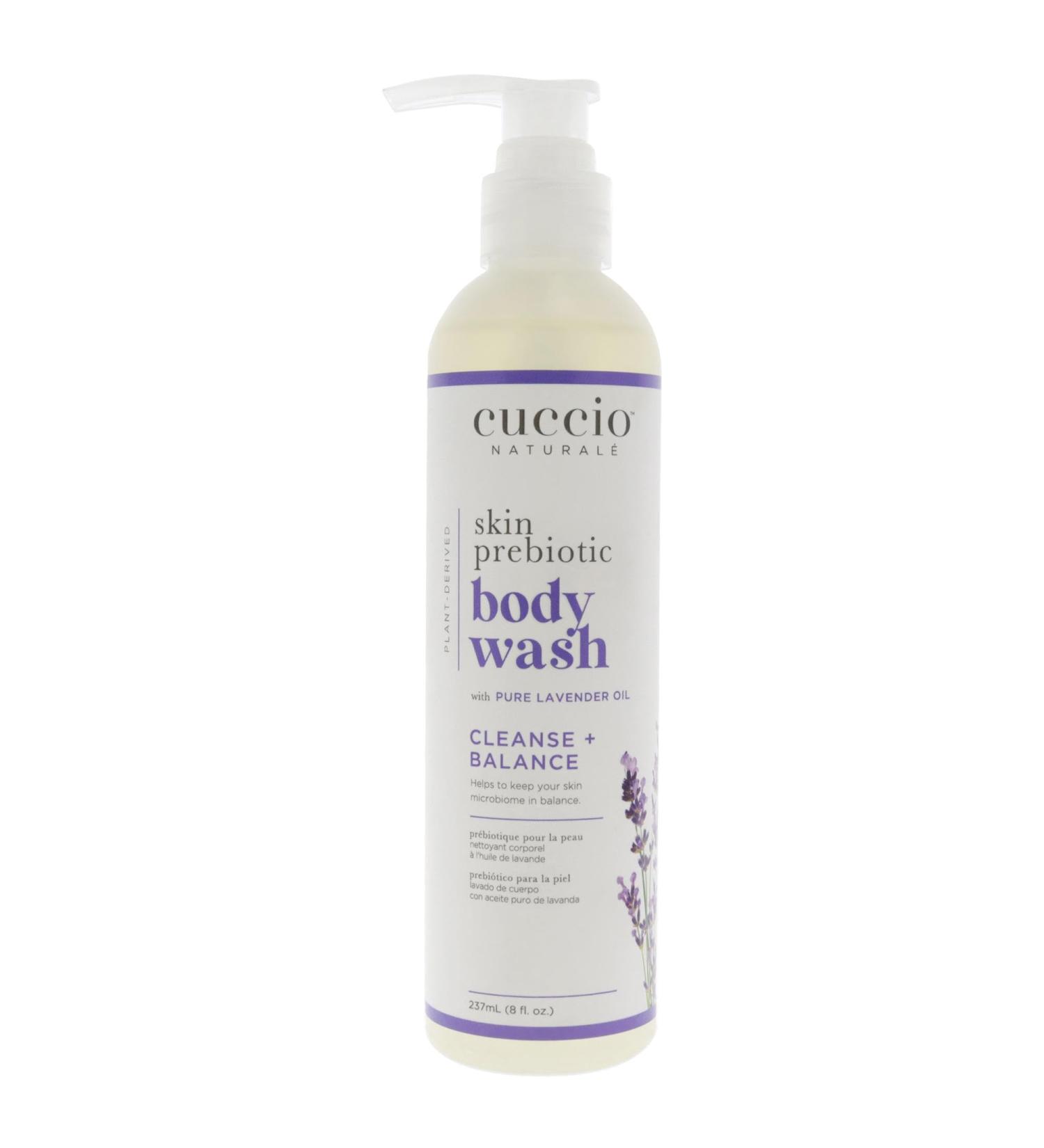 Cuccio Naturale Skin Prebiotic Body Wash - Lavender Unisex 8 oz | Hydrating Natural Cleanser for All Skin Types - Buy Online on GoSupps.com