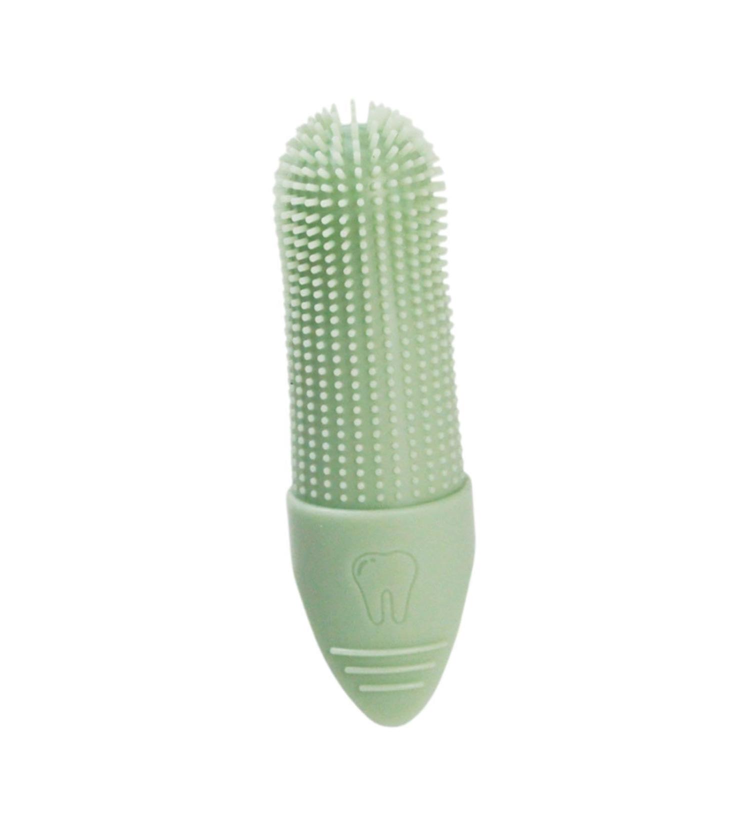 JISADER Pet Oral Care Finger Brush for Dogs and Cats - Gentle Tool Green - Buy Online on GoSupps.com