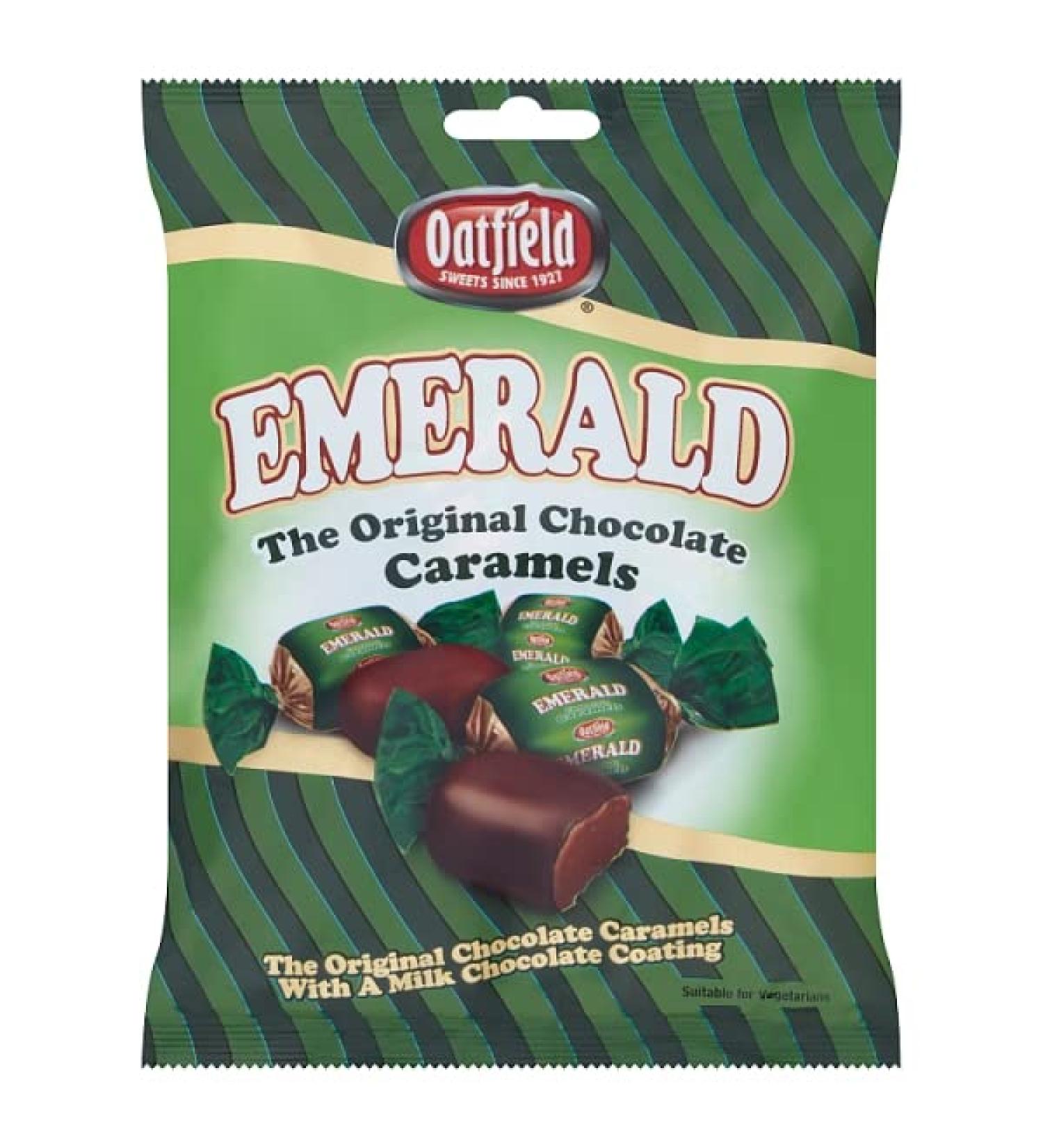 OATFIELD EMERALD THE ORIGINAL IRISH CHOCOLATE CARAMELS 135G