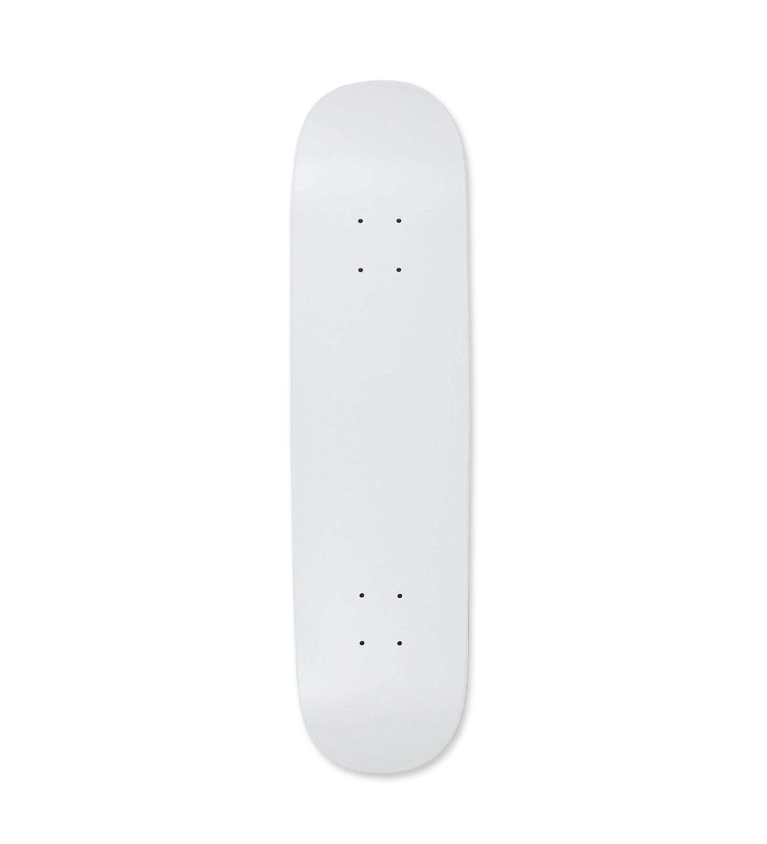 Moose D067 Blank Skateboard Deck Dipped White 7.75"