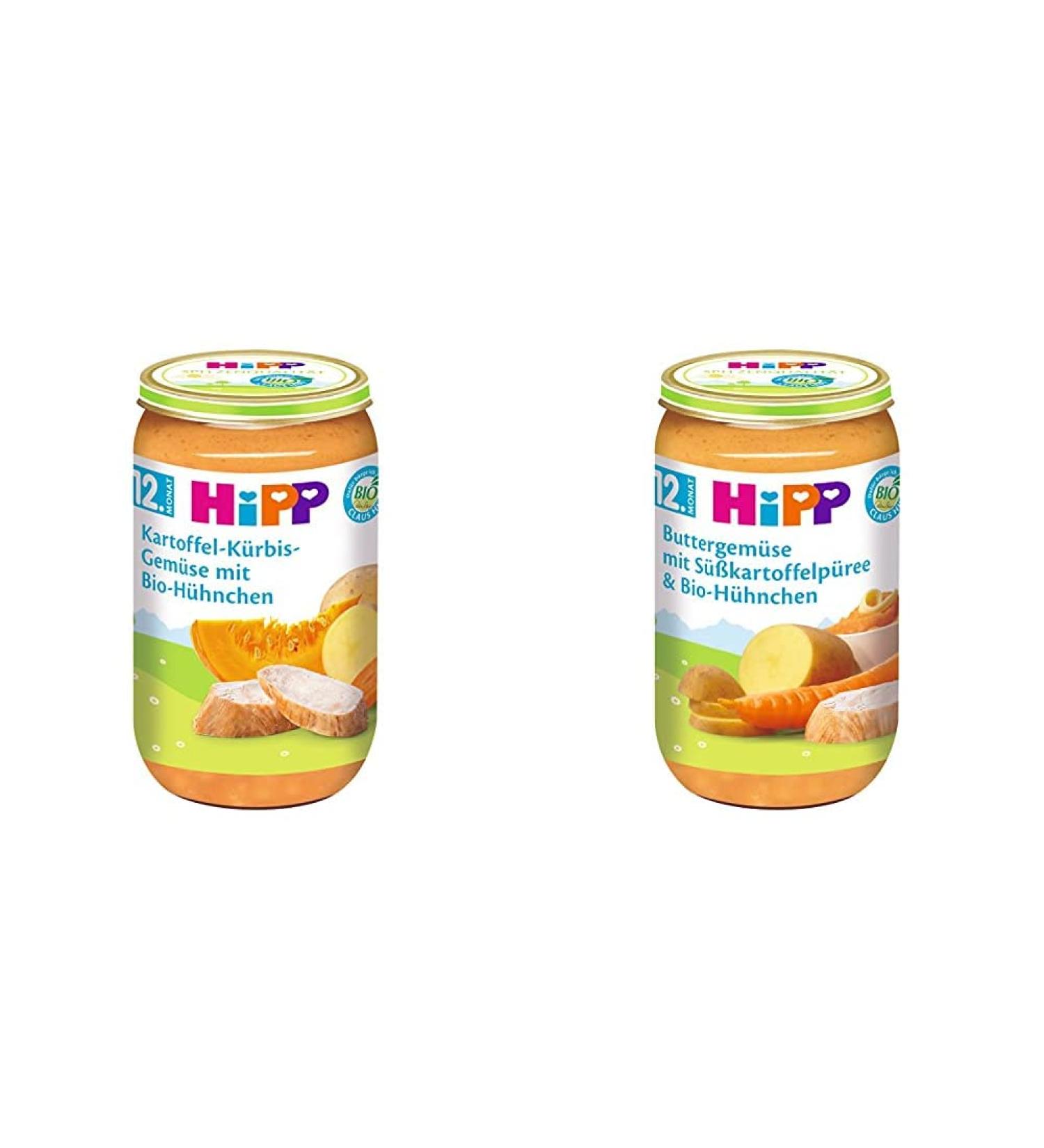 Buy Hipp Potato Pumpkin & Butter Vegetables with Organic Chicken Bundle (6 x 250g) - 6-Person Pack Healthy Baby Food Delivery Worldwide - Buy Online on GoSupps.com