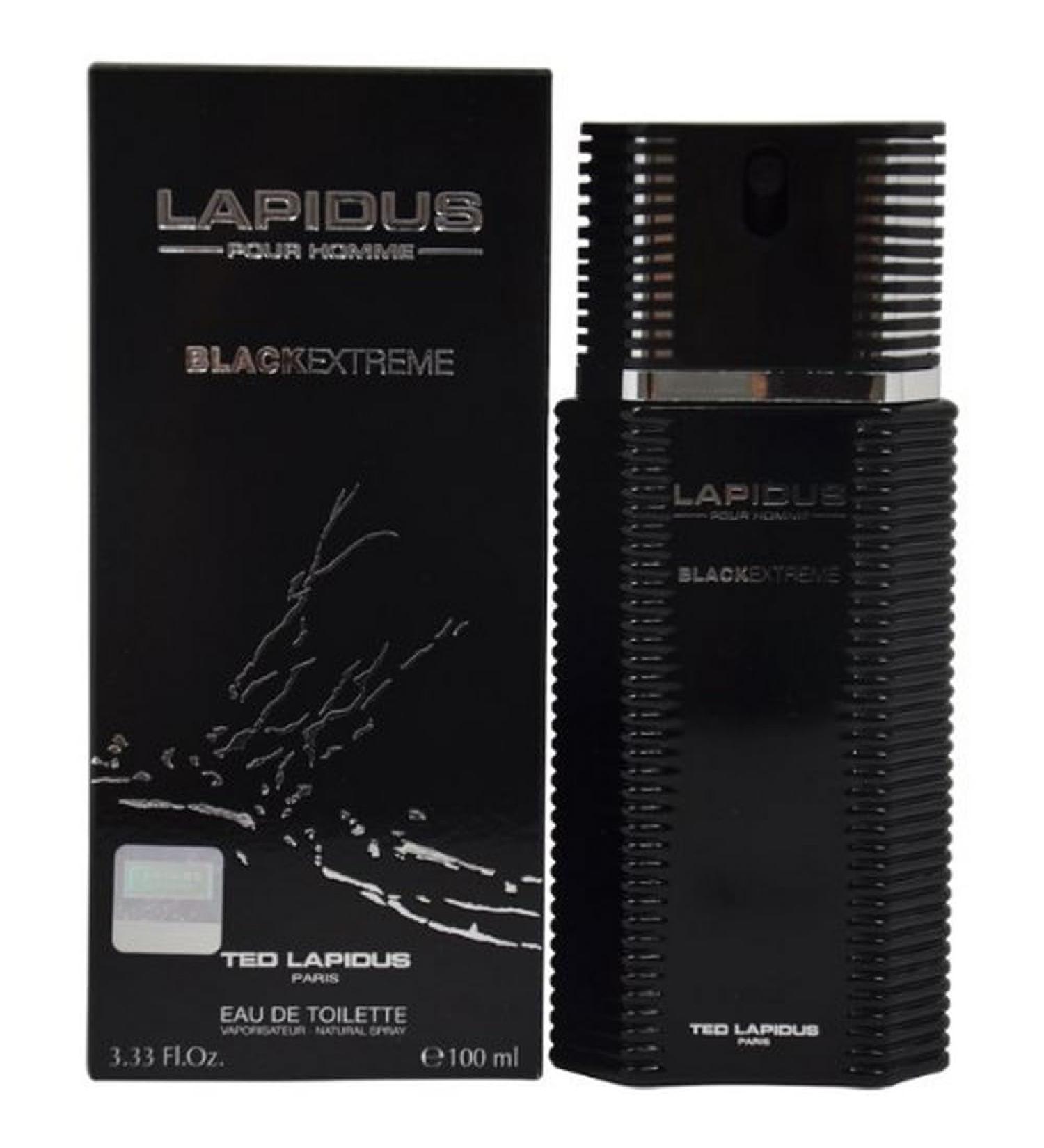 Ted Lapidus Extreme Eau De Toilette Spray for Men Black 3.3 Ounce