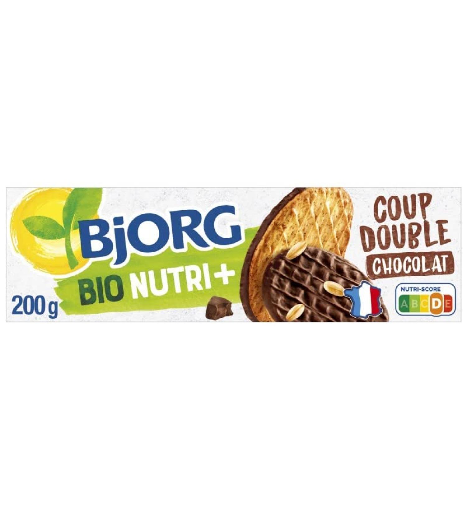  G n rique BJORG - Double Blow Biscuits 200g - Organic treats for those with a sweet tooth who care about their nutrition. - Pack of 4 - Sold as a Pack - Buy Online on GoSupps.com