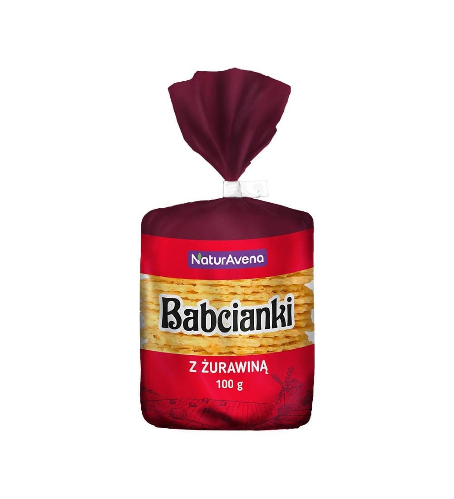 Gaufres non grasses et incolores avec baies de prix 100 g NaturAvena