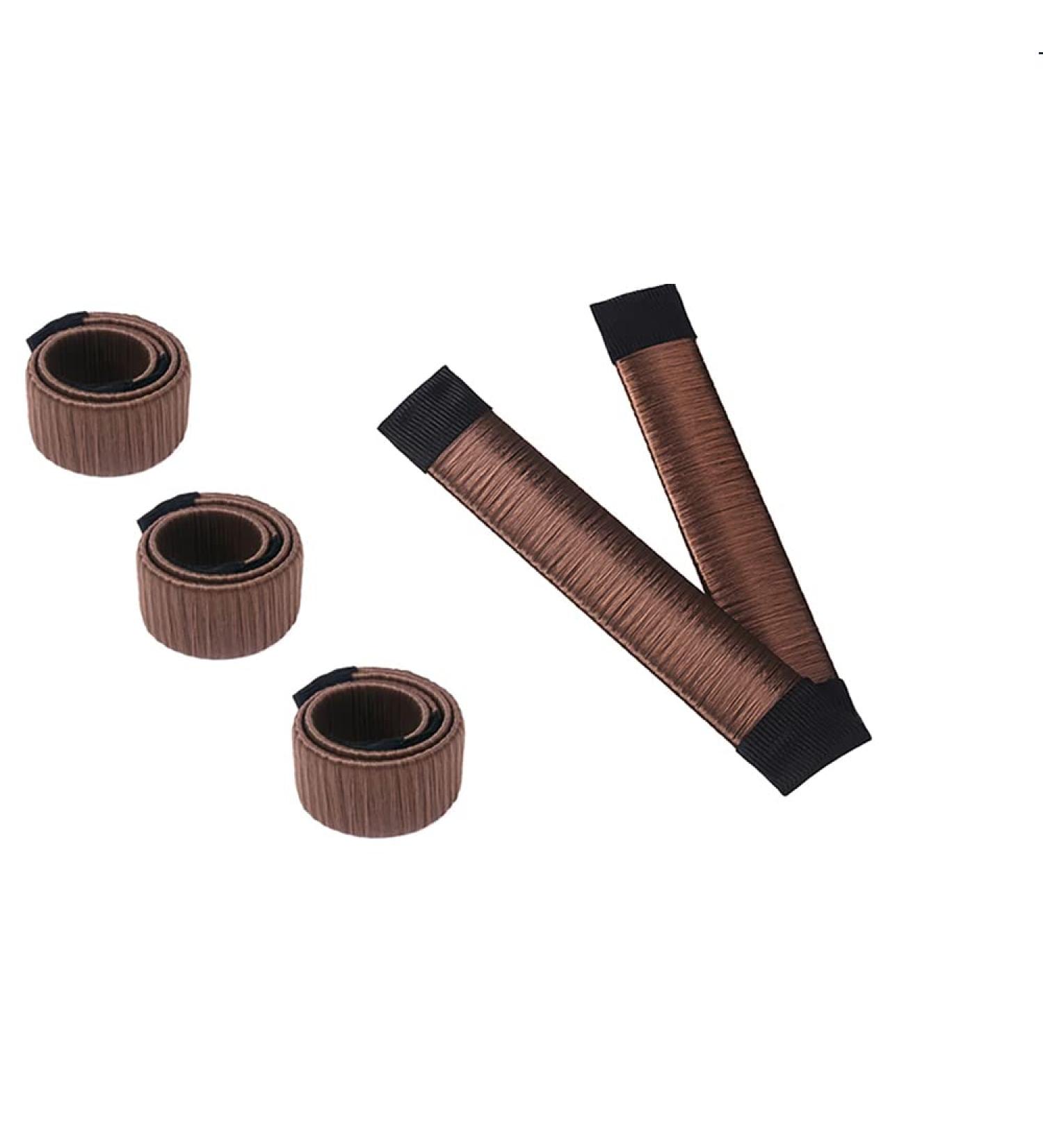 Aisonbo Hair Bun Maker 5.9 inch Donut Hair Styling Magic Bun Shaper 3 Pack Dark Brown - Kids Curler Roller Dish Headbands - Buy Online on GoSupps.com