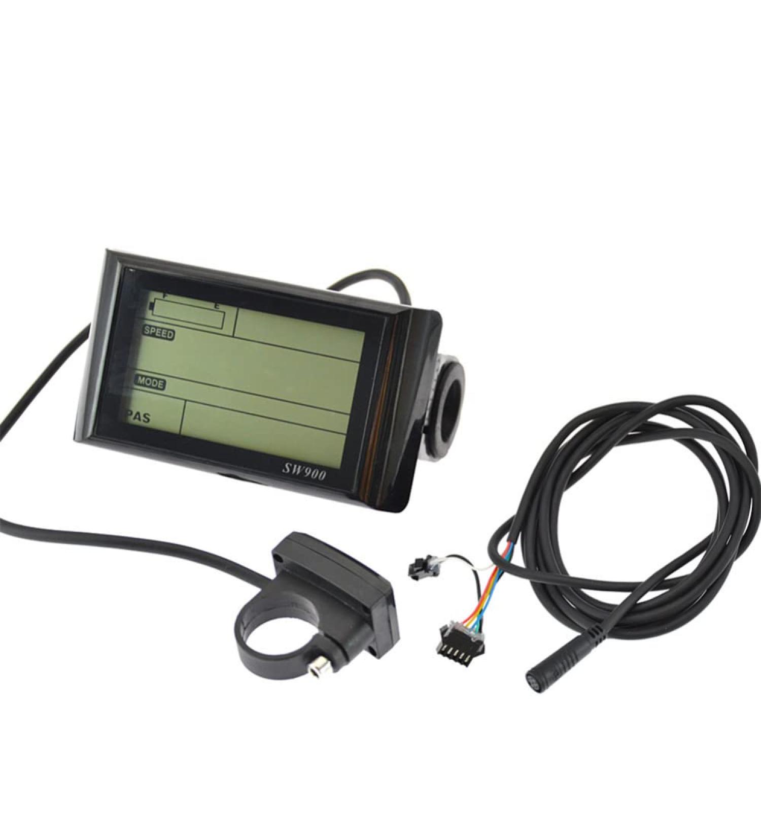 SW900 Electric Bicycle Speed Meter LCD Display | Waterproof Connector | Speed Control | Data Display for Scooters & eBikes - Buy Online on GoSupps.com