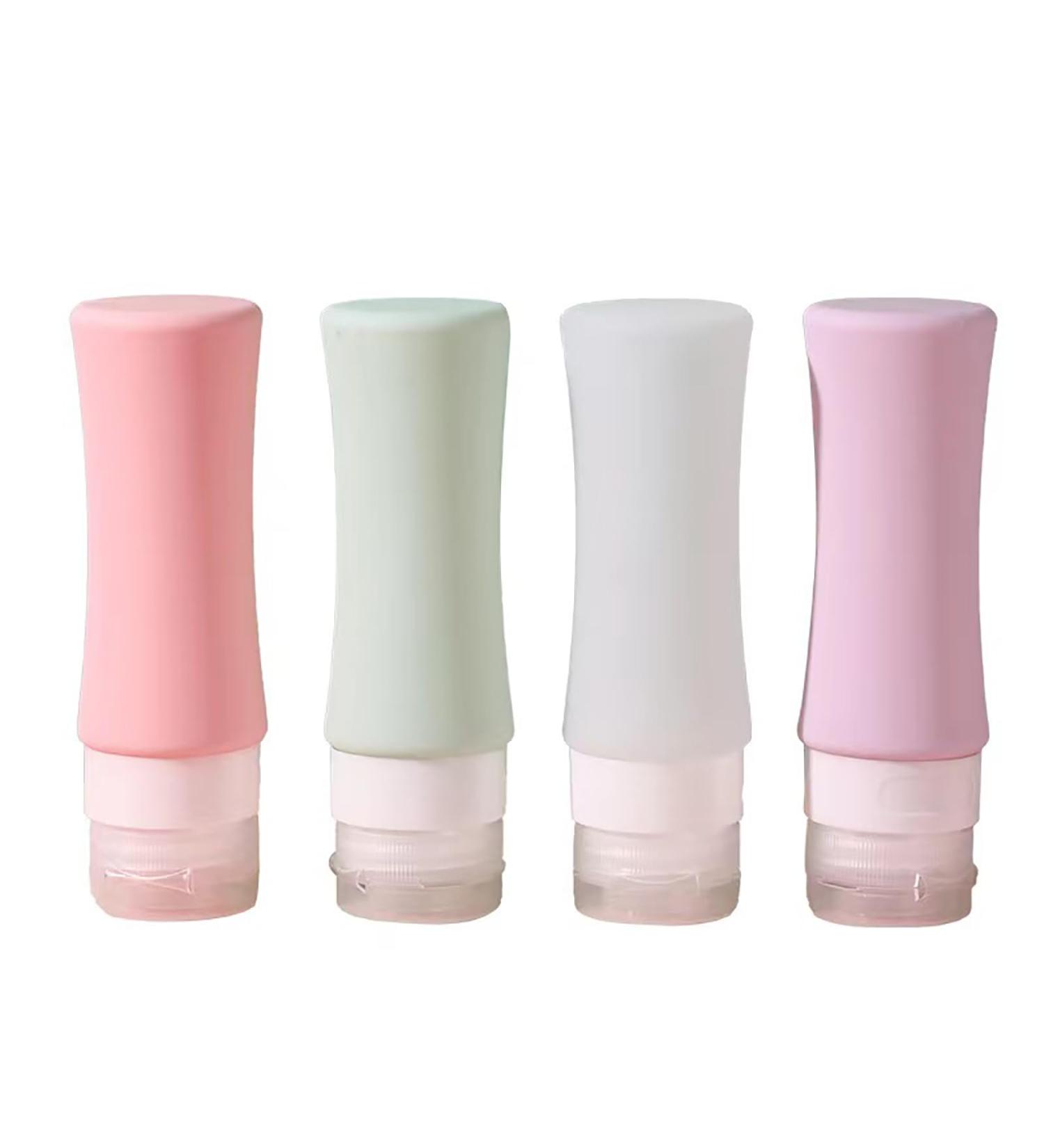 omoigawa Travel toilet bottle set TSA approved travel 3OZ container leak proof travel container without BPA travel cosmetics shampoo and lotion can be refilled 4-color set. - Buy Online on GoSupps.com