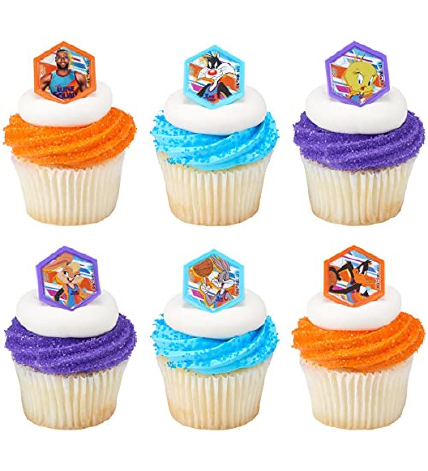 24 Space Jam Cupcake Rings Toppers A New Legacy Tune it Up