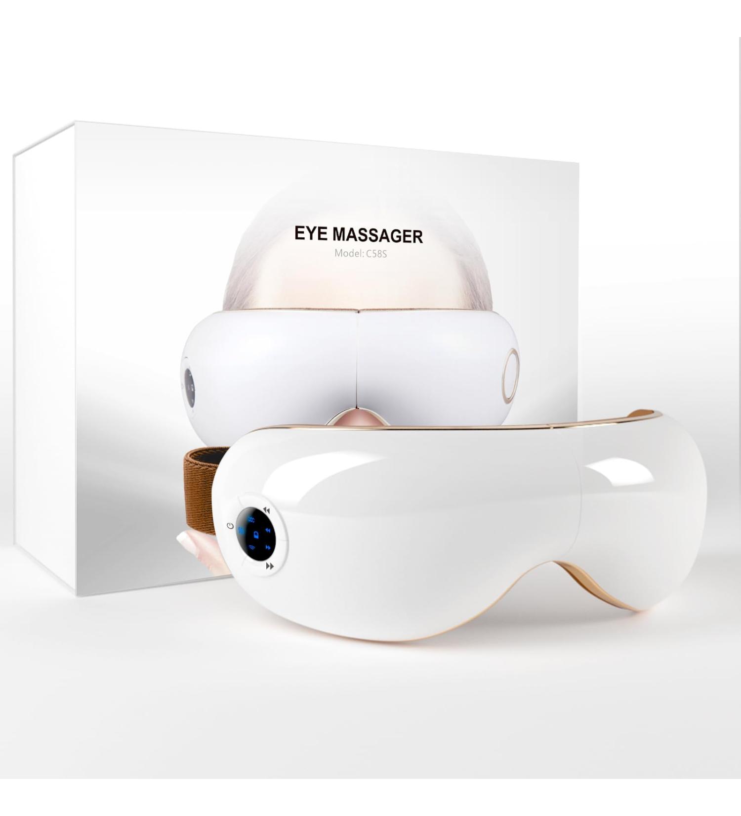 Aspria Eye Massage Device - Warmth & Vibration 5 Modes | Rechargeable Eye Mask for Dark Circles & Dry Eyes | Improve Sleep Quality | Perfect Christmas Gift - Buy Online on GoSupps.com