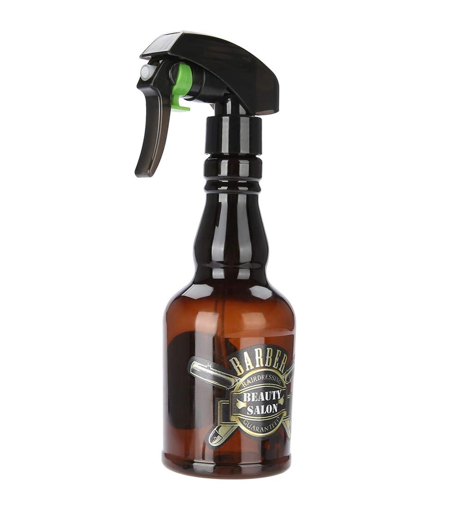 Barber Spray Bottle 300ml Hairdressing Spray Bottle Empty Refillable Salon Barber Hair Tools Water Sprayer for Hair Styling Hairdresser Salon(Brown) - Buy Online on GoSupps.com