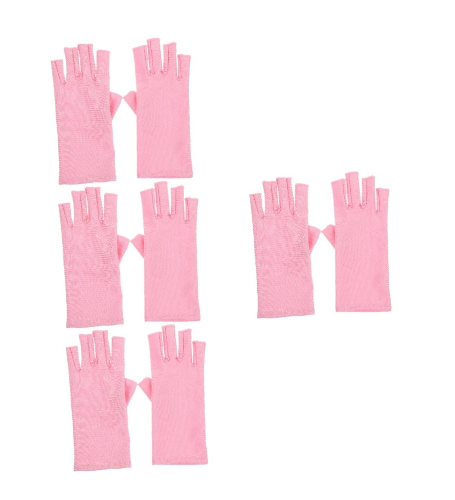 FRCOLOR 4 Pairs Nail Gloves Uv Shield Mittens Nail Art Gloves Nail Molding Gel Nail Art Salon Gloves Moisturizing Gloves Anti-uv Gloves for Gel Nail Lamp Nail Supplies Manicure Spandex - Buy Online on GoSupps.com