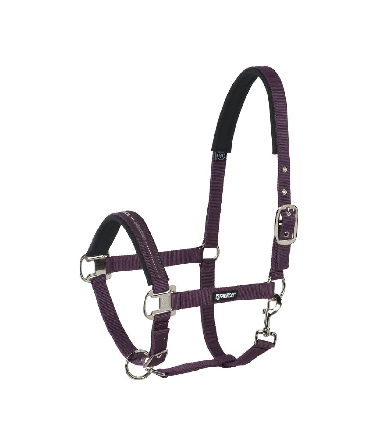 Eskadron Standard Halter PIN Buckle blackberry Thoroughbred-cob