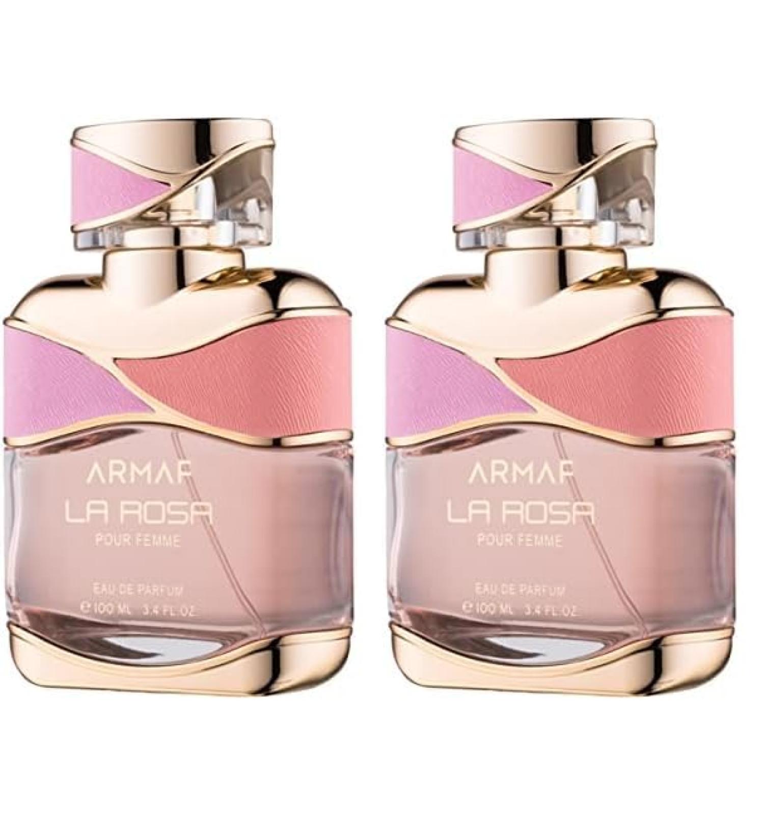 Armaf La Rosa Pour Femme Eau De Parfum 100ML For Her Floral Fragrance Perfume For Women La Via (Pack of 2) 3.4 Fl Oz (Pack of 2) - Buy Online on GoSupps.com