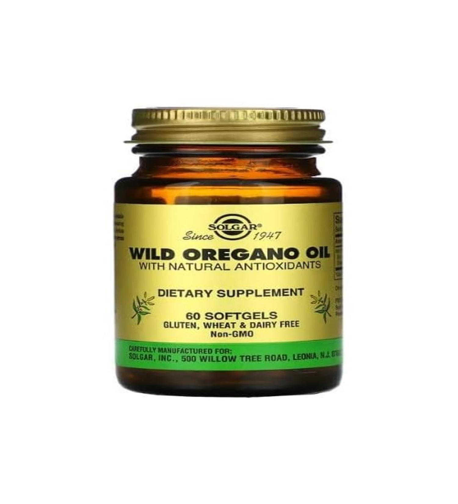 Solgar Wild Oregano Oil Softgels - 60 Count | Natural Antioxidant & Immune Support | International Shipping - Buy Online on GoSupps.com