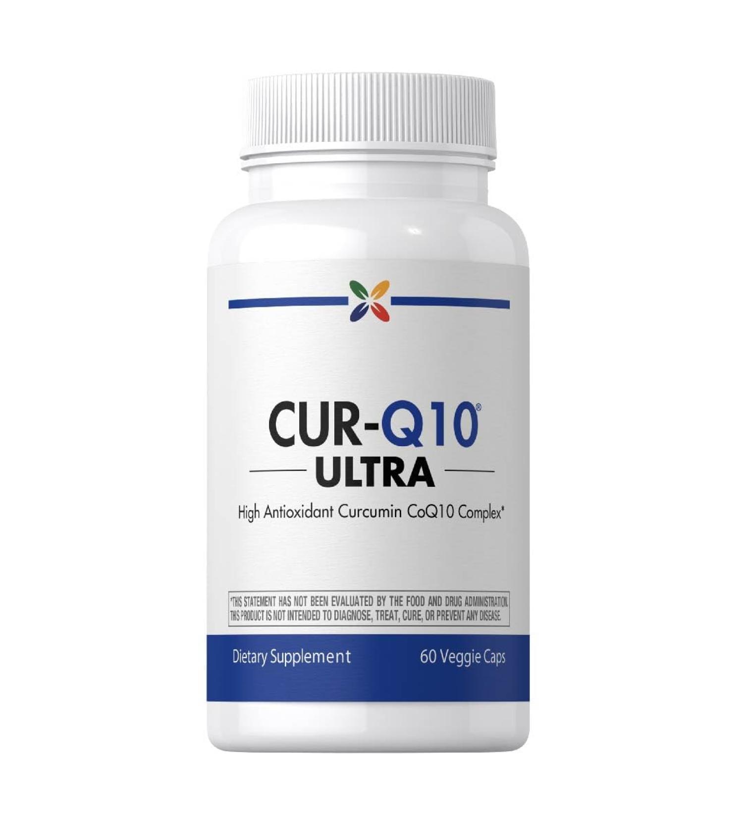 Stop Aging Now - CoQ10 200mg - 60 Capsules - Antioxidant Curcumin Complex Supplement - Buy Online on GoSupps.com