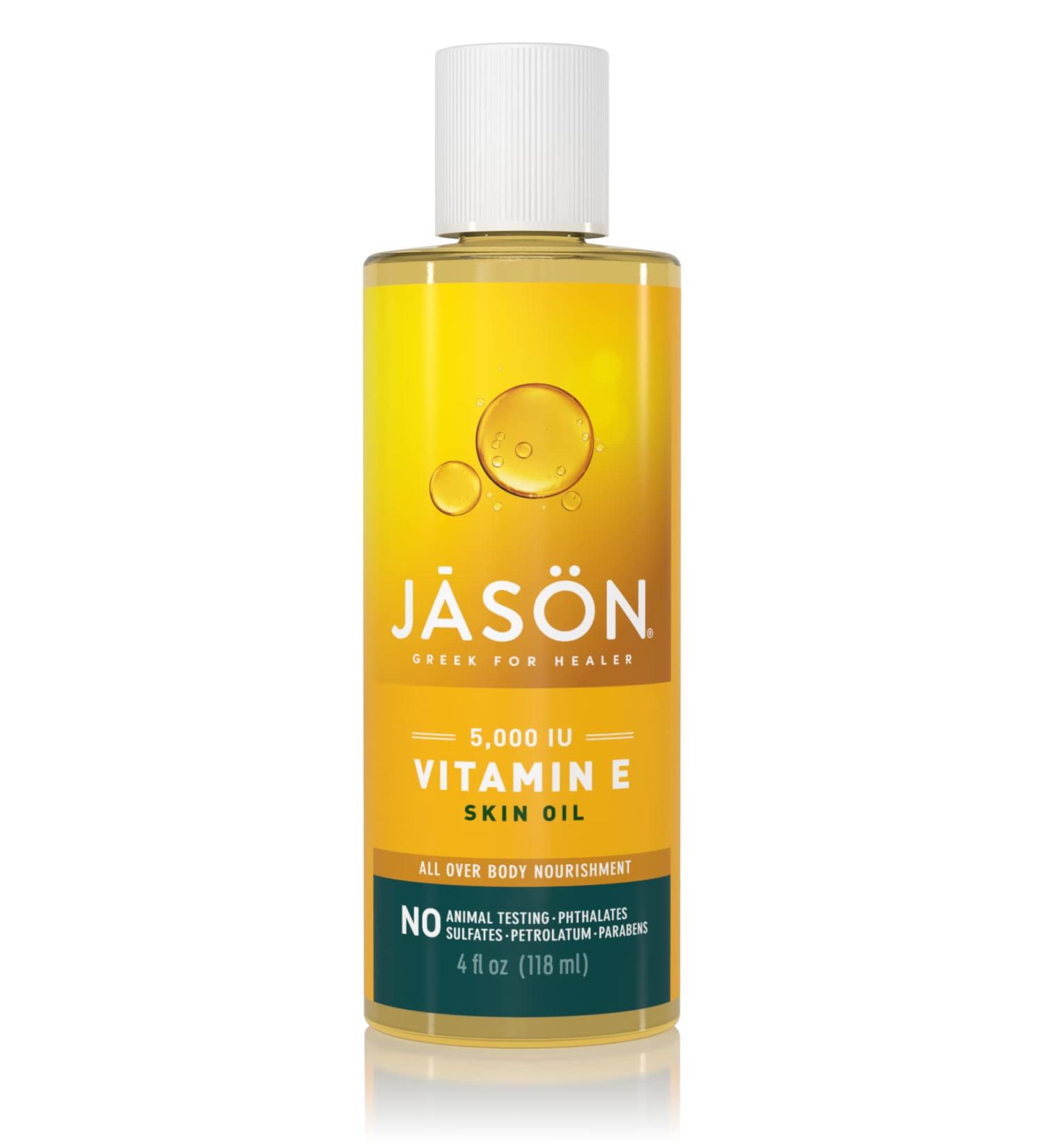 Jason Skin Oil with Vitamin E 5,000 IU - Nourishing Body Oil (4 Fl Oz) - Pack of 1 - Buy Online on GoSupps.com