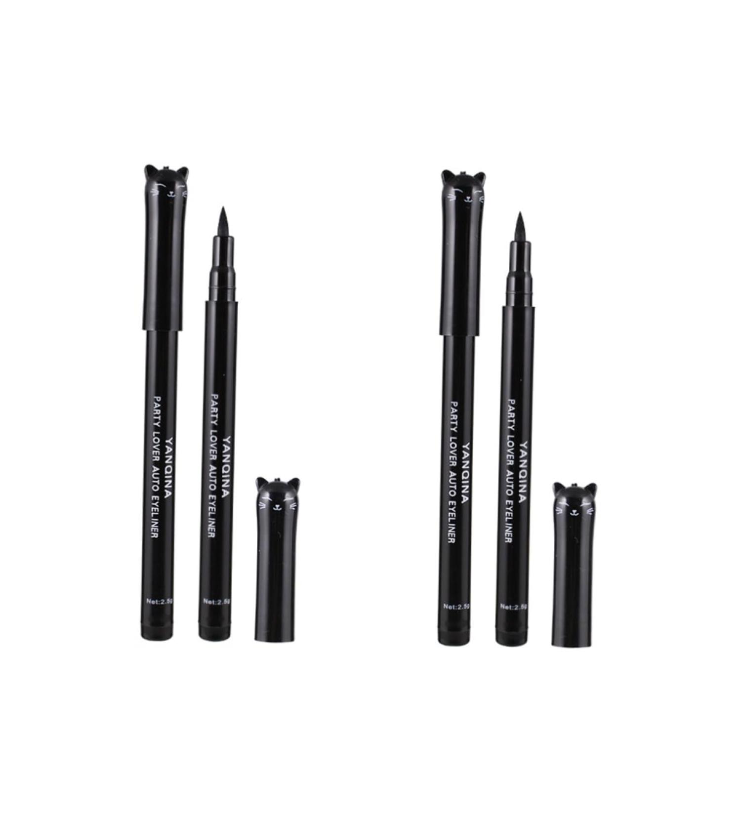 minkissy Eyeliner Pencils 2 Pieces Waterproof Eyeliner Makeup Eyeline Pencil Makeup Kitten Make Up Black Mx2pcs blackx2pcs - Buy Online on GoSupps.com