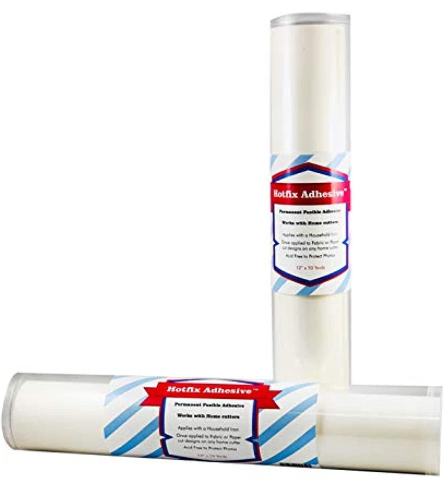 Hotfix Permanent Fusible Adhesive Sheets - 10yds x 12 Rolls | Strong & Durable bond for Fabric, Rhinestones & More - Buy Online on GoSupps.com