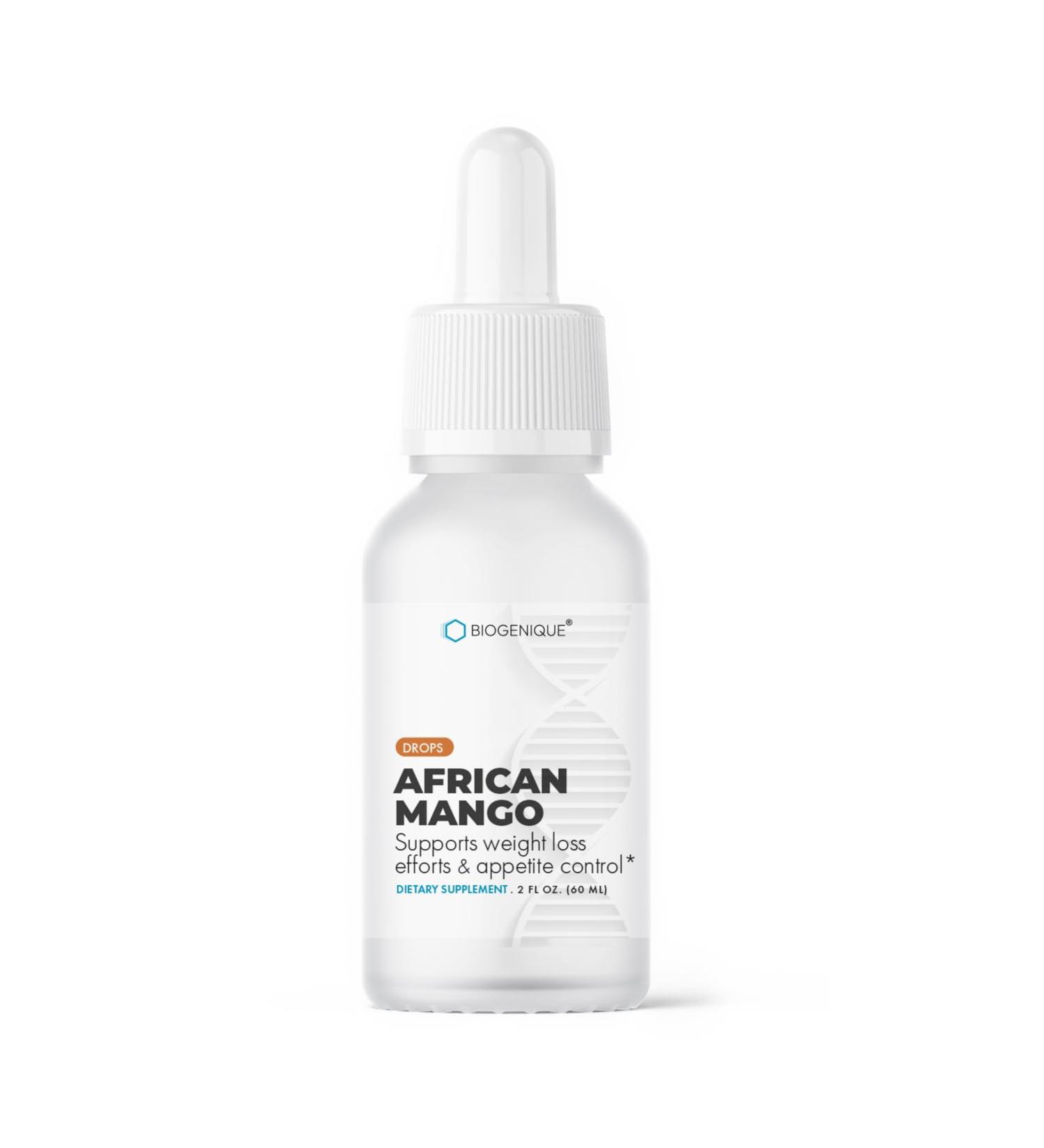 African Mango Liquid Drops - Appetite Suppressant & Metabolism Booster | Vegan & Non-GMO | 2 FL oz - Made in USA - Buy Online on GoSupps.com