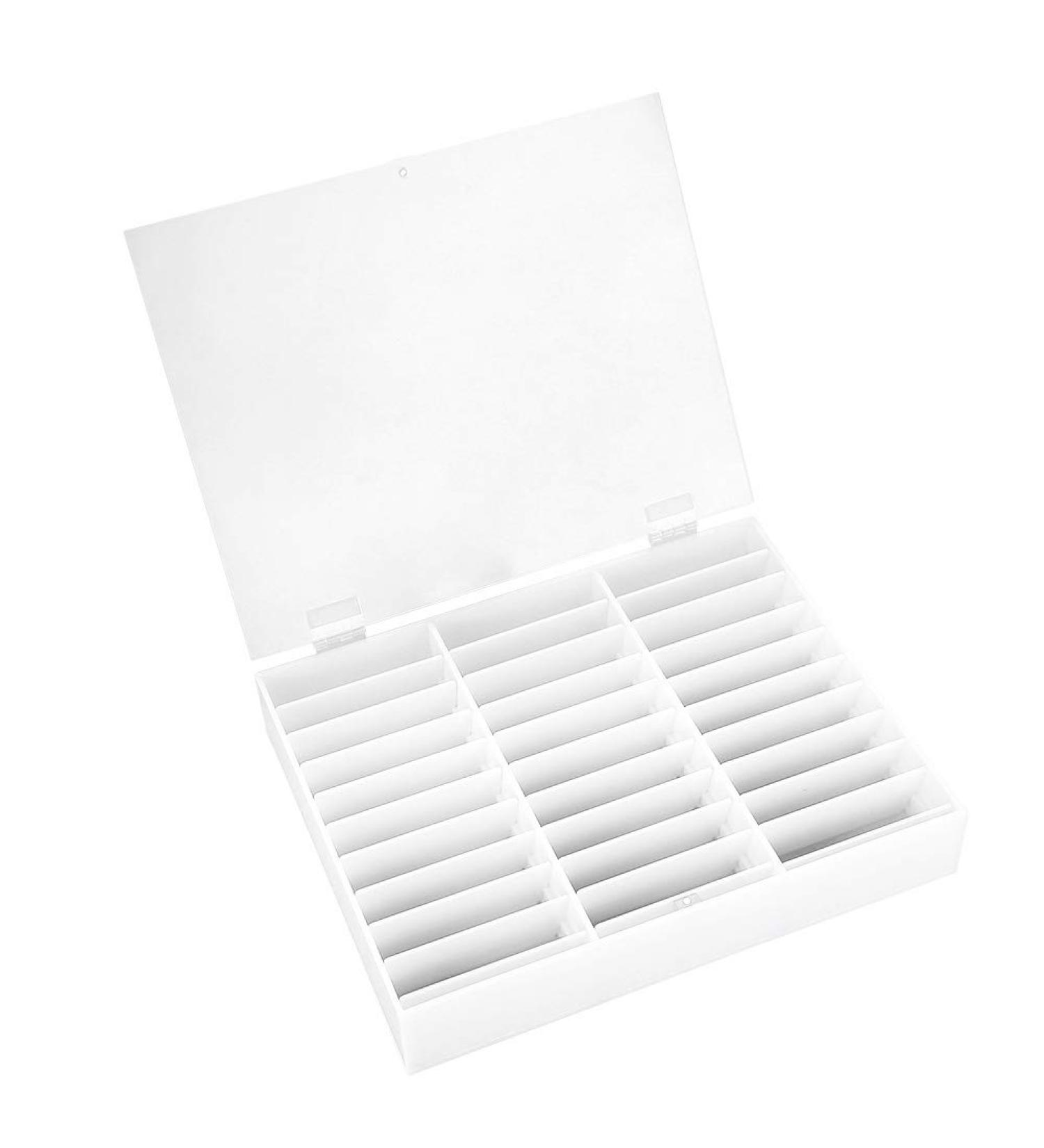 Failed Nail Showcase: 30 Grille Empty Nail Storage Box & Tip Holder for Nail Art Decorations - Perfect Organizer in White - Buy Online on GoSupps.com