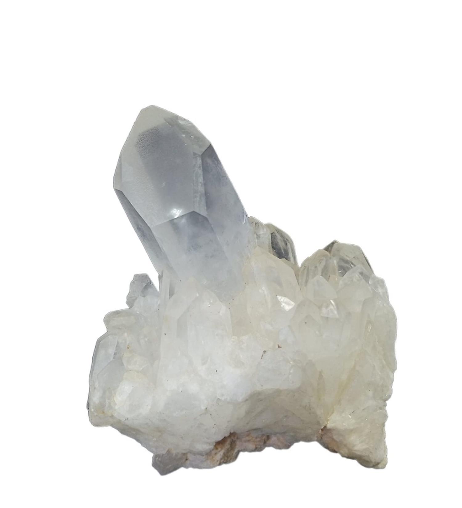 1pc 20g-30g Natural White Crystal Cluster Skeletal Quartz Point Wand Crystal Specimen Natural Stone Raw Stones and Minerals Full of Texture 20-30g - Buy Online on GoSupps.com