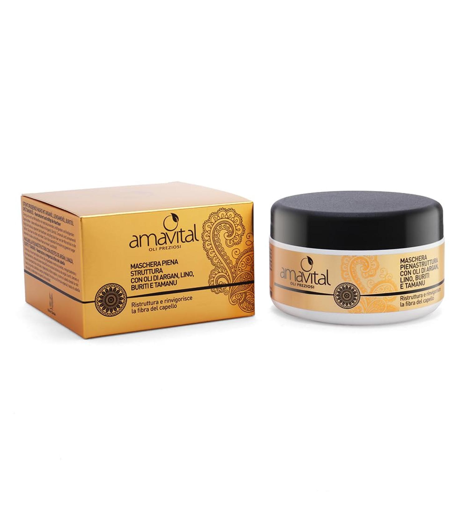 AMAVITAL Premium Piennastruttura Oils Mask for Radiant Skin | International Shipping Available - Buy Online on GoSupps.com