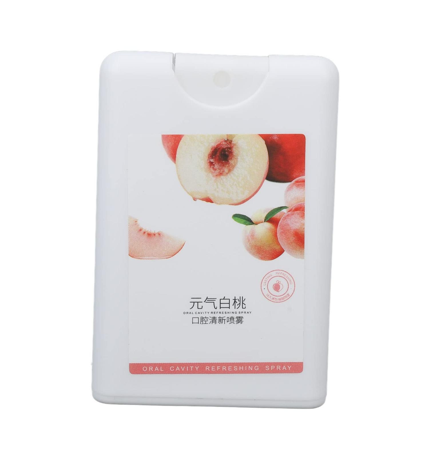 Breath Freshening Spray 20ml Bad Breath Spray Peach Flavor Long Lasting Refreshing Fine Mist Portable Oral Care Spray - Buy Online on GoSupps.com