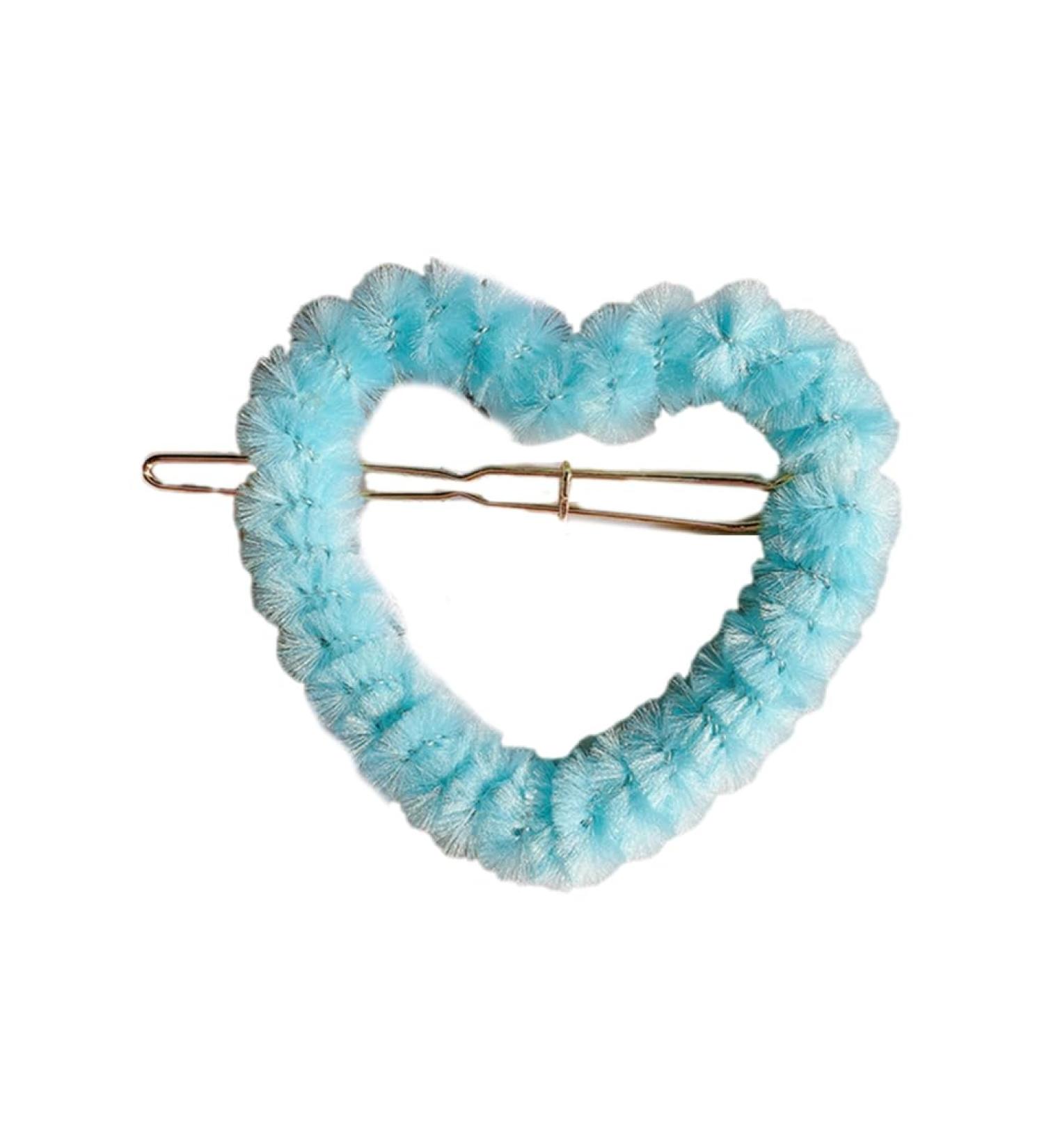Limtula Spring Plush Multi-shape Side Hairpin for Woman Cute Sweet Style Charm Hair Clip Aesthetics Hair Accessories 3 love models - Buy Online on GoSupps.com