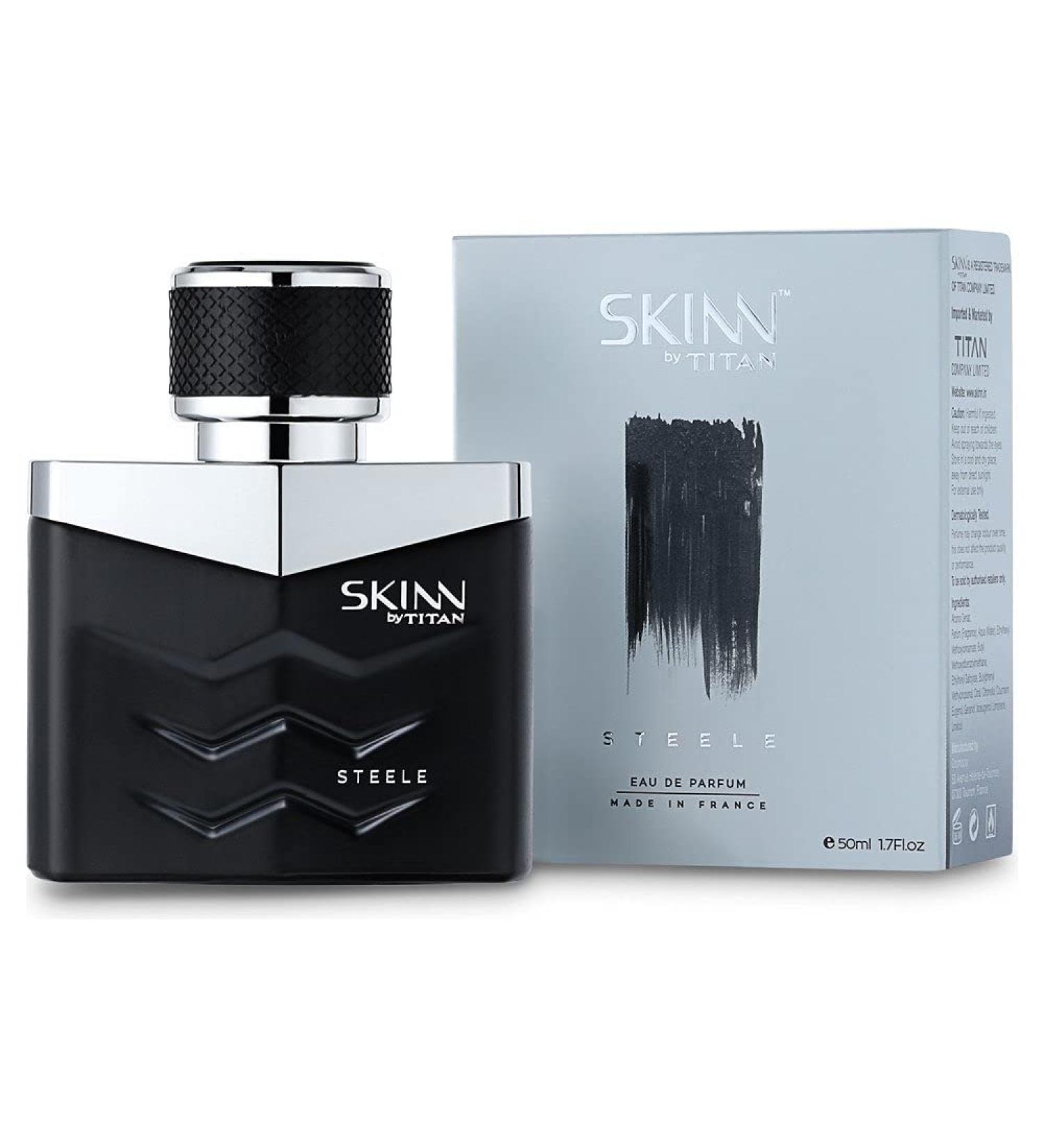 Titan Steele Long Lasting Edp For Men - 50 Ml | Perfume For Men | Eau De Parfum For Men | Men's Cologne | For Daily Use | Grooming Essentials Wood Spray - Buy Online on GoSupps.com