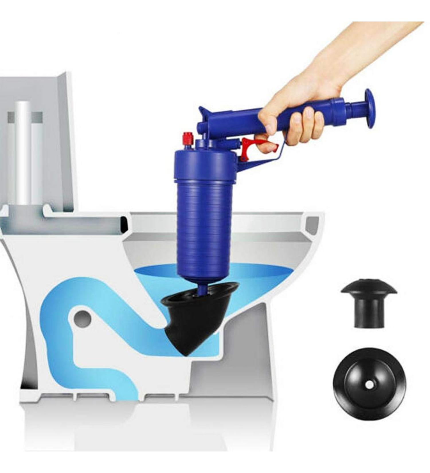 Household Cleaning Tools & Accessories dezirZJjx High-Pressure Pipe Dredging Device Pressure Pump Cleaner Bathroom Sink Toilet Drain Efficient Dredging- Blue - Buy Online on GoSupps.com