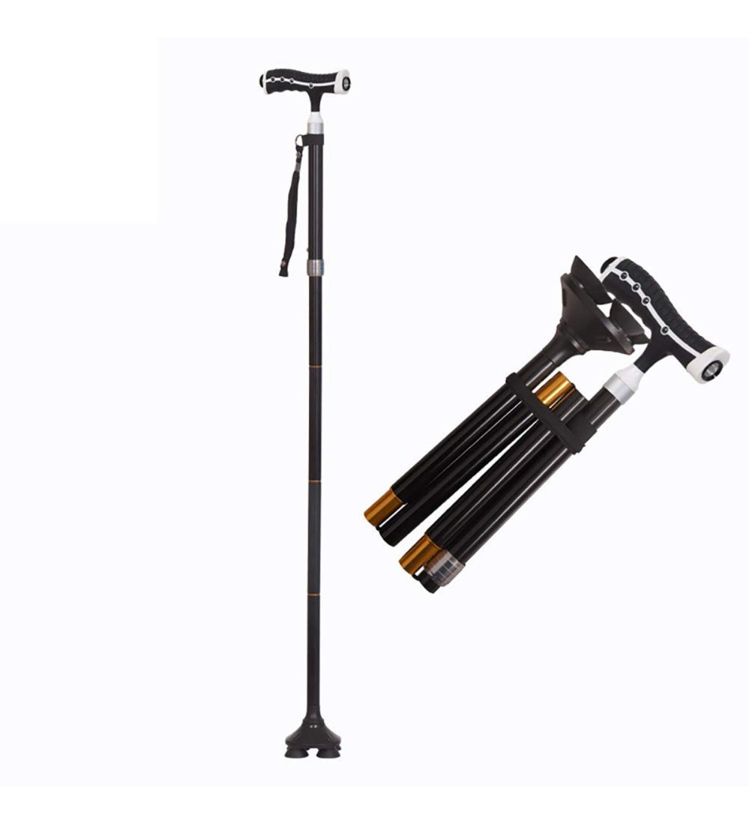 Crutches with LED Light and Cushion Handle Forearm Crutches Designed for Disabled People Walker Comfortable Safe Crutch Lightweight Aluminum Alloy - Adjustable Height 32-37 inch (Brown) Bathing in Black - Buy Online on GoSupps.com