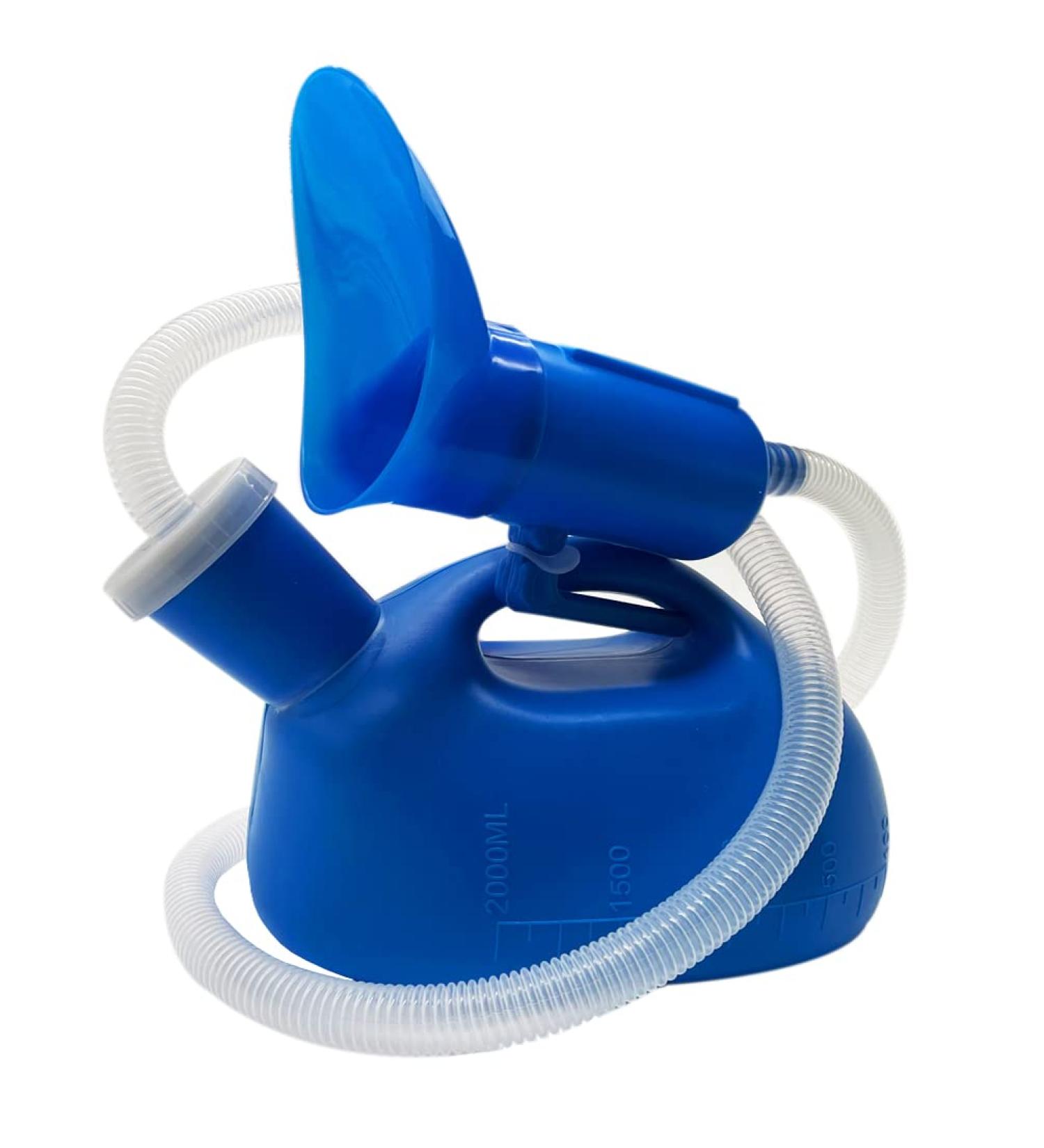 Portable Urinal for Women - 2000ML - Ideal for Hospital, Camping, Travel - Emergency Pee Bottle (Blue) - Buy Online on GoSupps.com