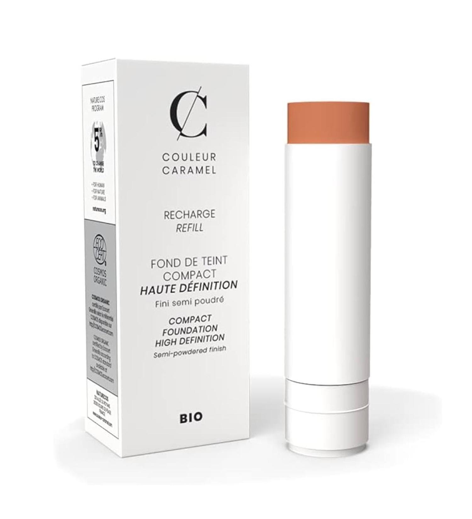 Couleur Caramel - Organic High Definition Compact Foundation Refill (13- Orange Beige)