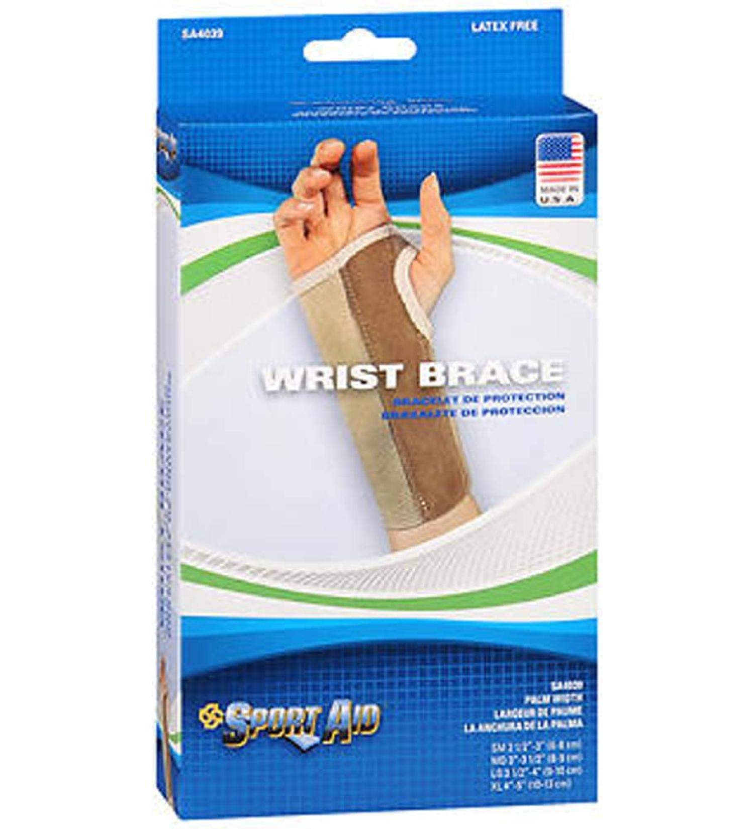 Wrist Brace Palm Stay Beige Right Large - 1 ea