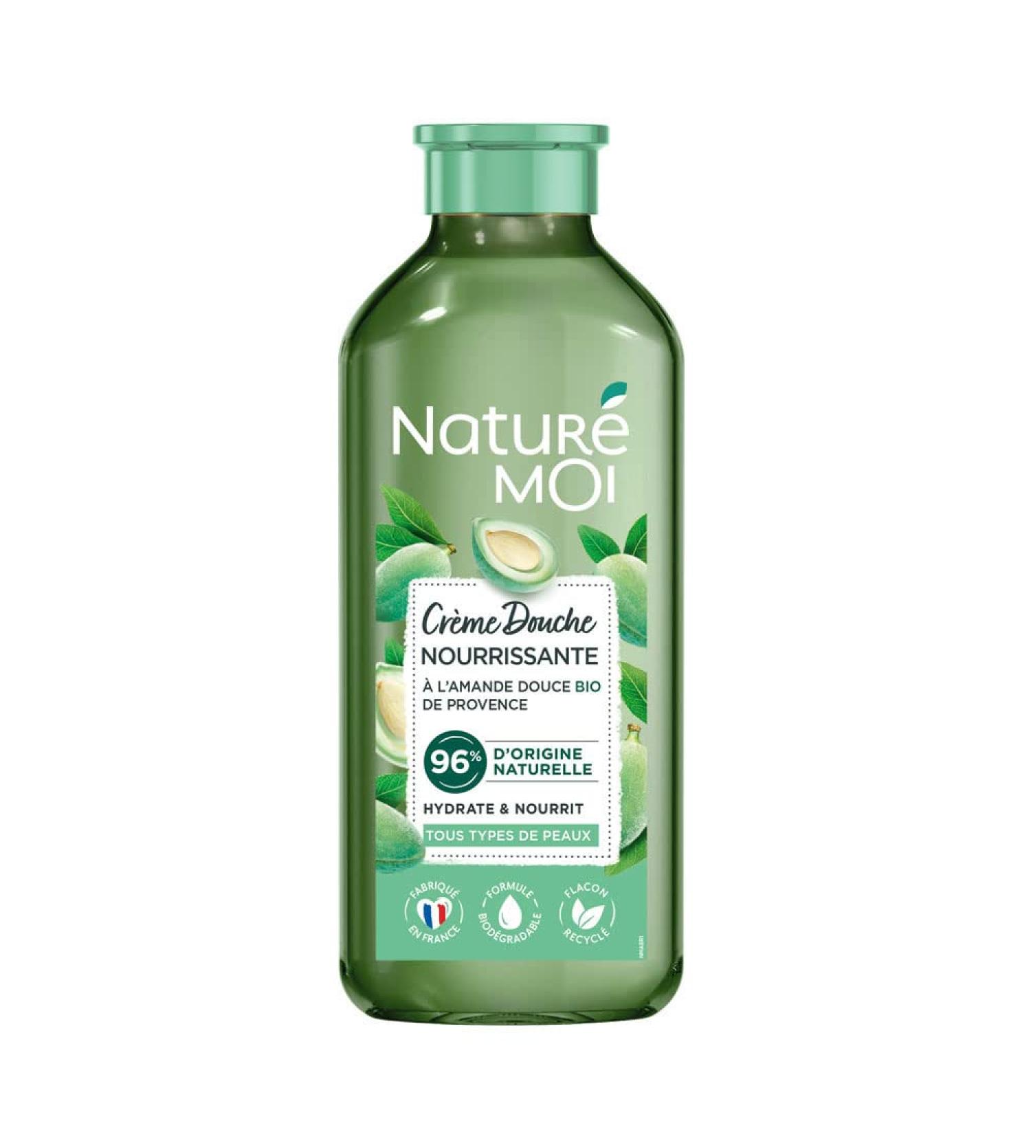 Natur moi Natur Moi - Nourishing shower cream with organic sweet almond from Provence - Moisturizes and nourishes normal to dry skin - 250 ml - Made in France