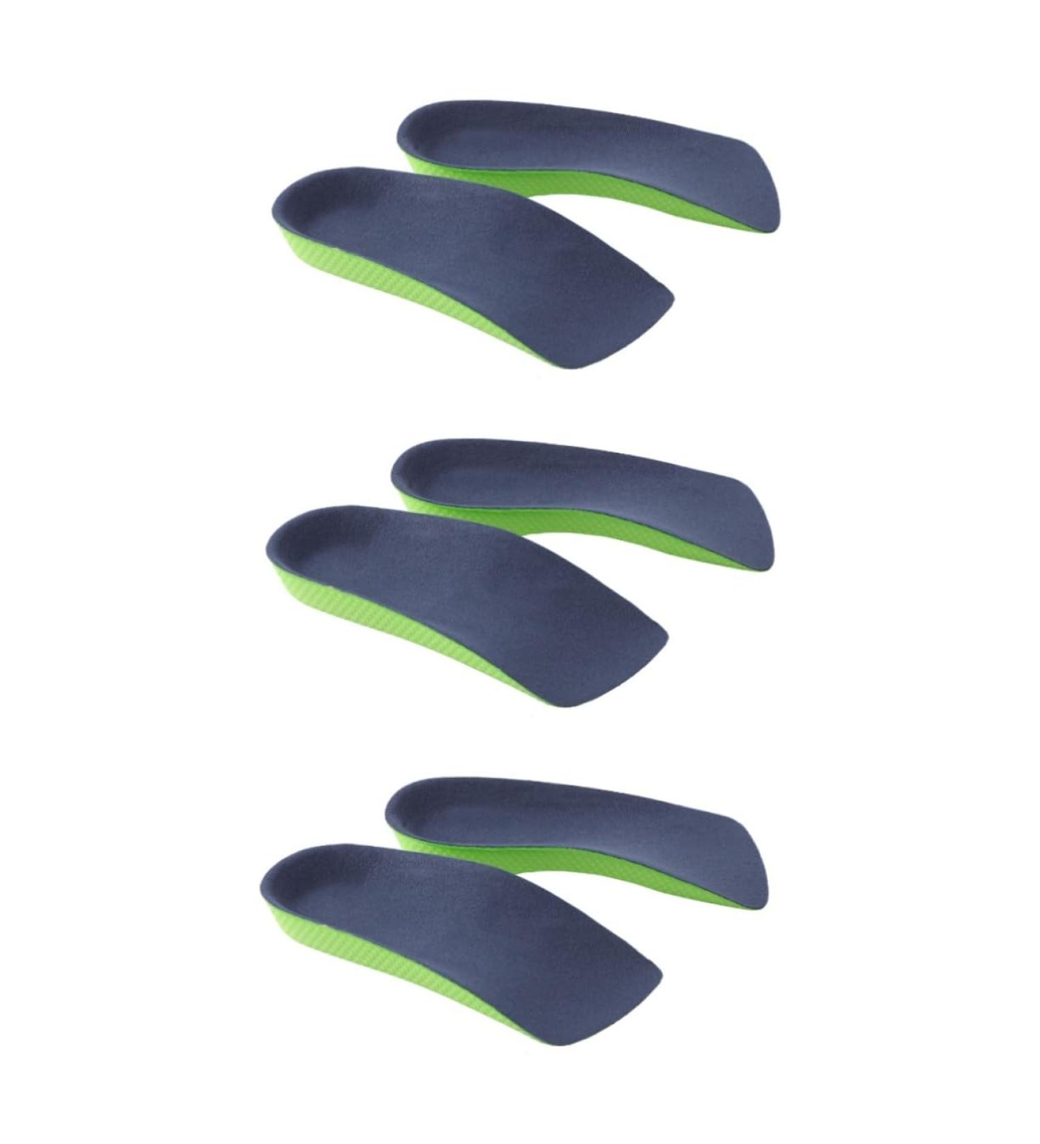 GLEAVI Orthotic Arch Supports - 3 Pairs Insoles for Fallen Arches & Leg Shaping | Clip Board Half Shoe Lifts - Buy Online on GoSupps.com