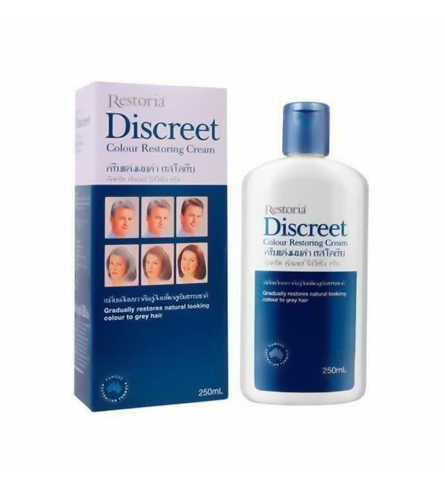 Restoria Discreet Cream and Lotion 250ml - Restore Natural Hair Color - Buy Online on GoSupps.com