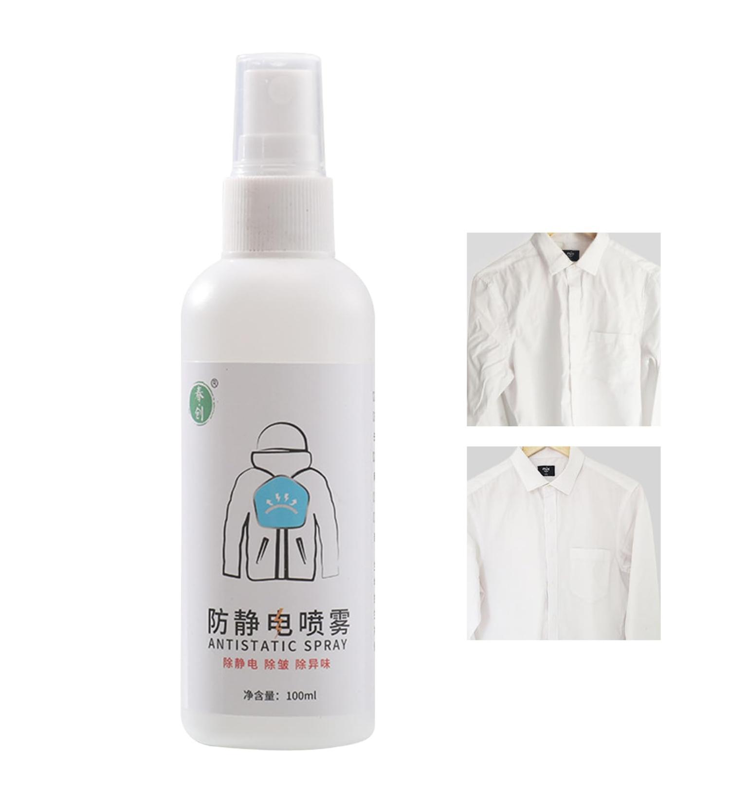 Static Eliminator Spray 100ml Natural Static Cling Remover | Travel Size Odor Eliminator Fabric Refresher Spray For Clothes Furniture & Car - Eliminate Static Shock Reduce Static Cling Hixip - Buy Online on GoSupps.com