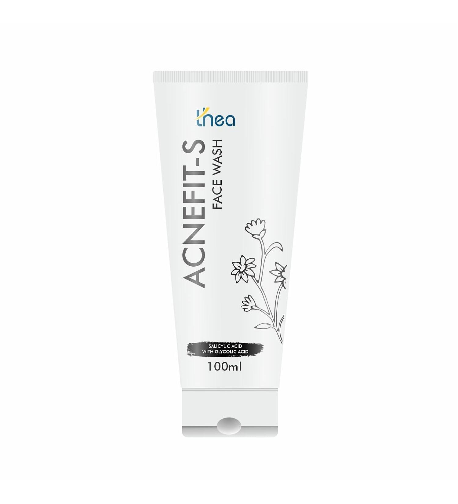 ACNEFIT-S Face Wash 100ml | Salicylic & Glycolic Acid Formula for Acne Oily & Sensitive Skin | Fights Pimples Blackheads & Breakouts - Buy Online on GoSupps.com