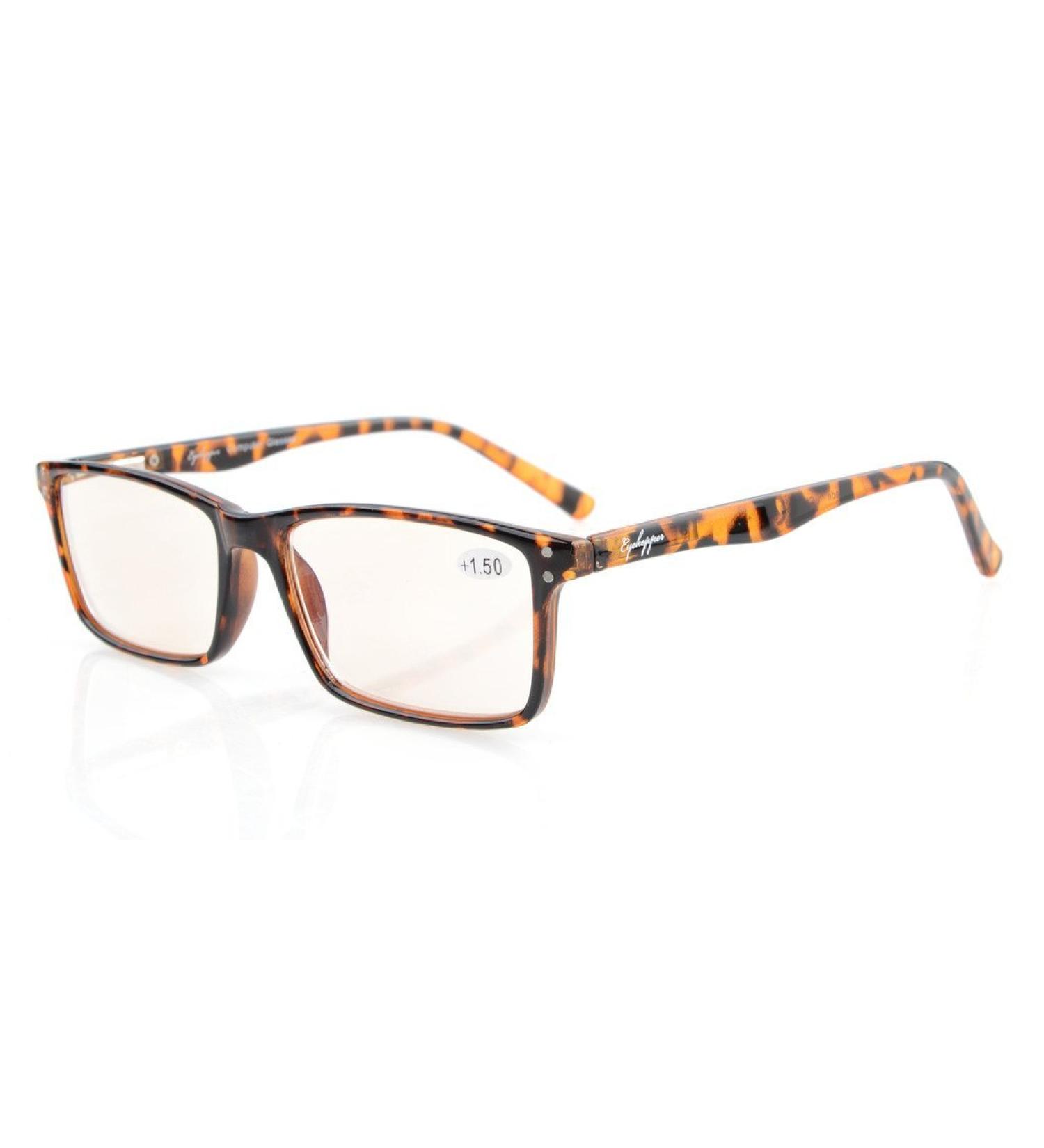 Eyekepper Stylish Tortoiseshell Computer Reading Glasses +2.75 | Quality Spring Hinges for Comfort - Buy Online on GoSupps.com
