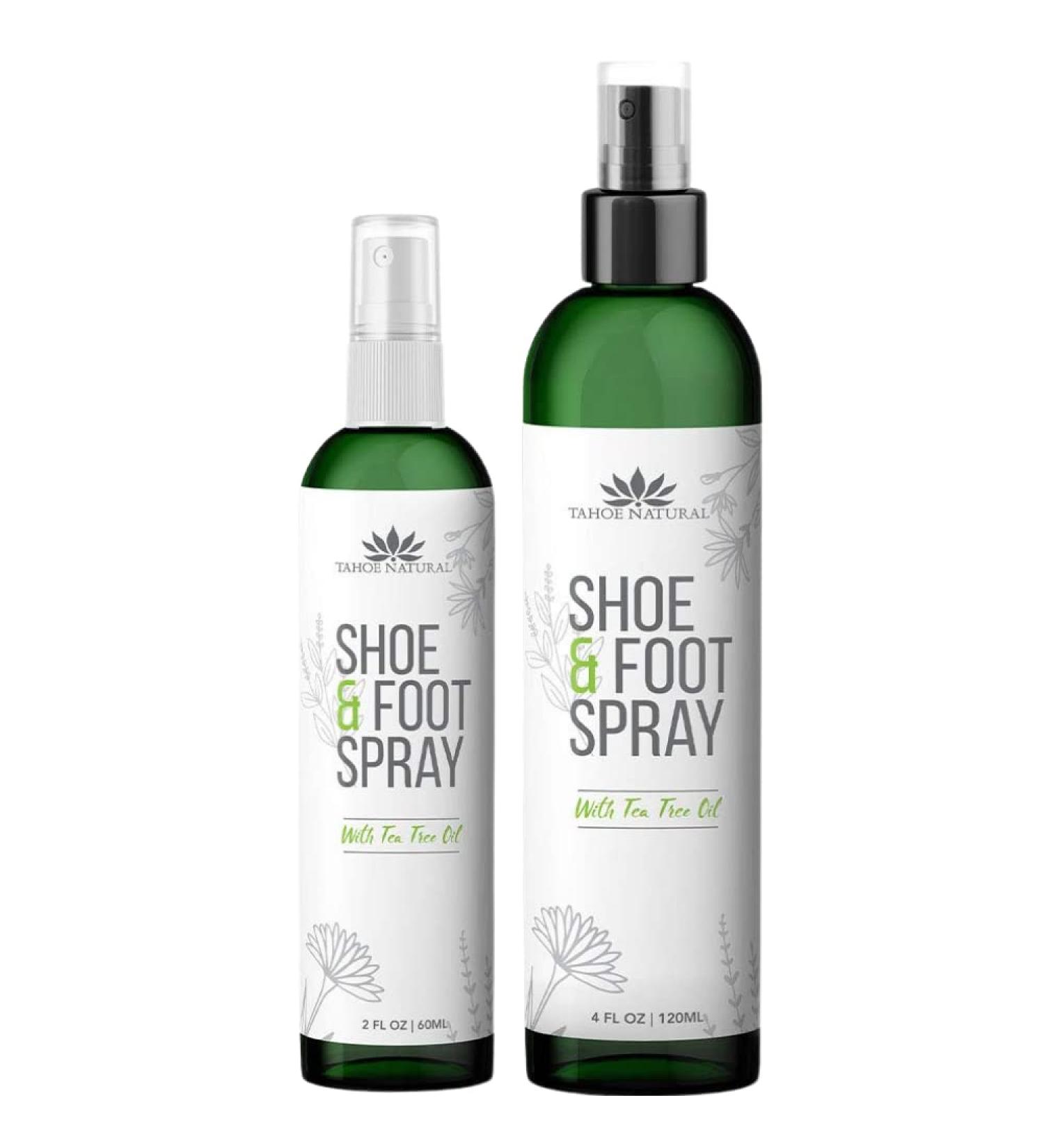 Bare Plants Tea Tree Shoe Deodorizer Spray - 2 Pack Natural Foot Odor Eliminator for Boots, Sneakers, and Loafers - Buy Online on GoSupps.com