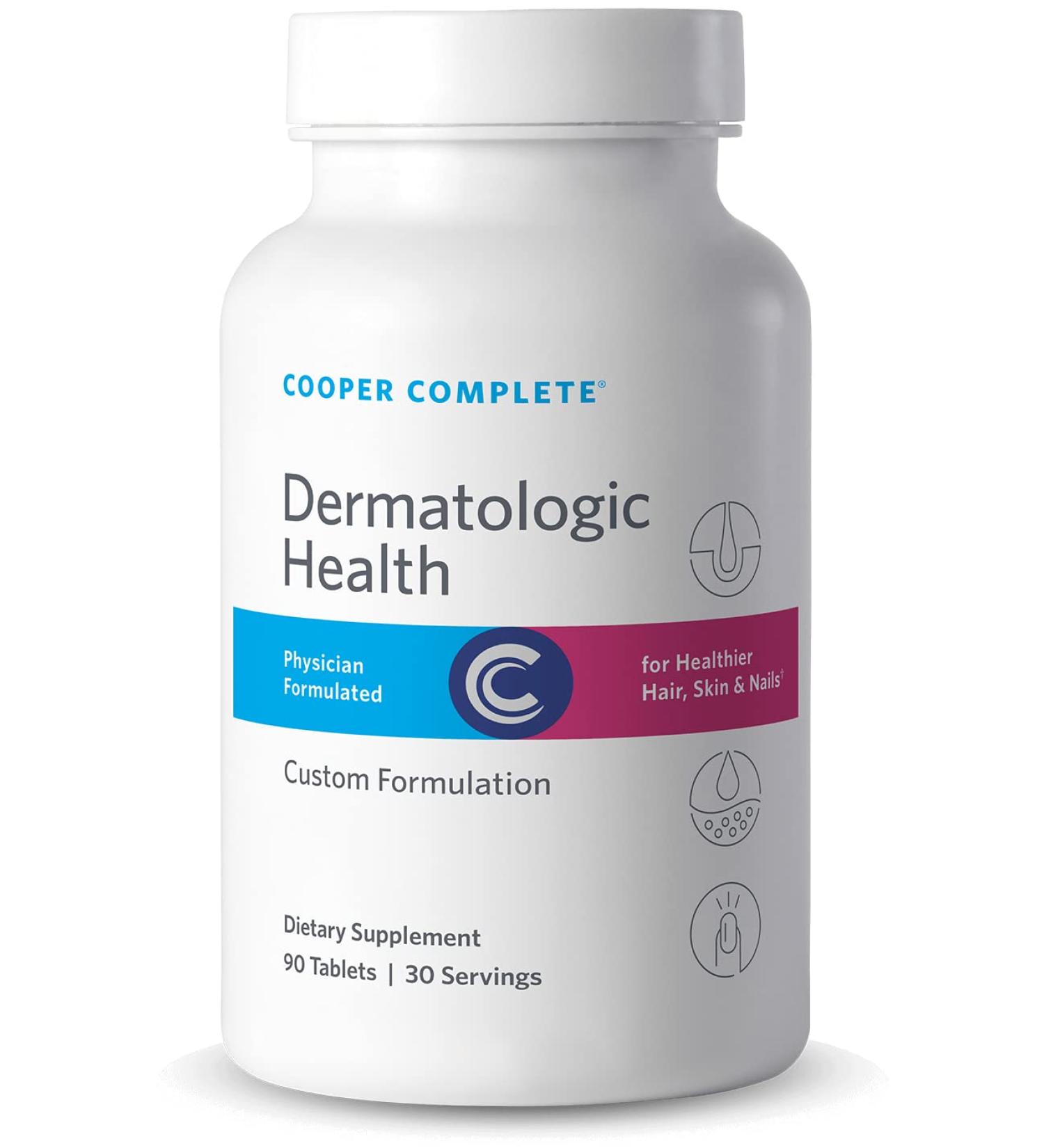 Cooper Complete - Dermatologic Health - Skin Hair and Nail Supplement with biotin- 30 Servings per Bottle. Pack of 2 90 Count (Pack of 2) - Buy Online on GoSupps.com