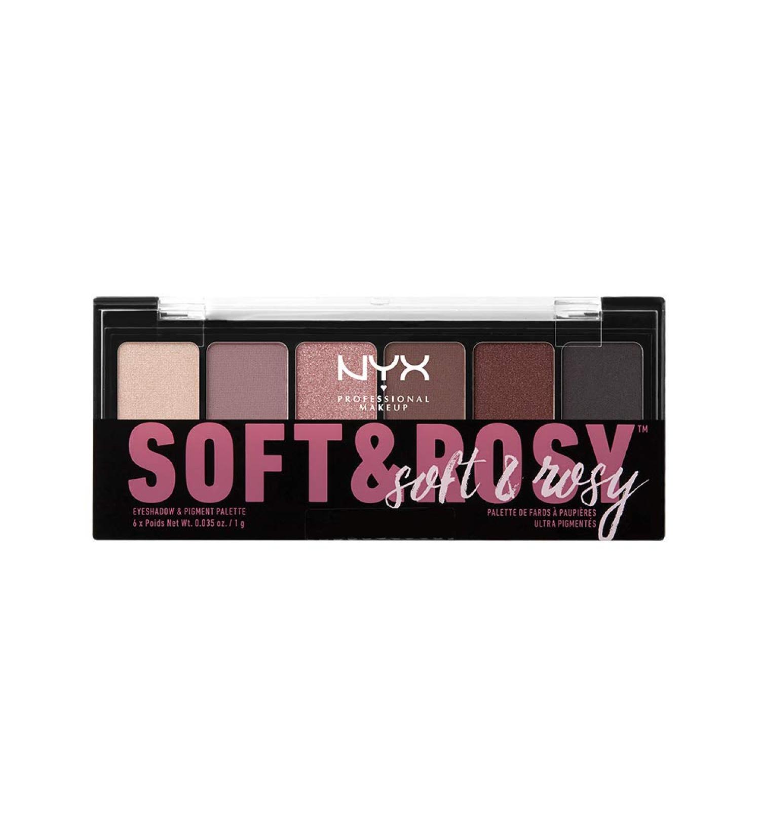 NYX Professional Makeup Soft & Rosy Eyeshadow Palette - 0.21 oz | Best International Shipping Available - Buy Online on GoSupps.com